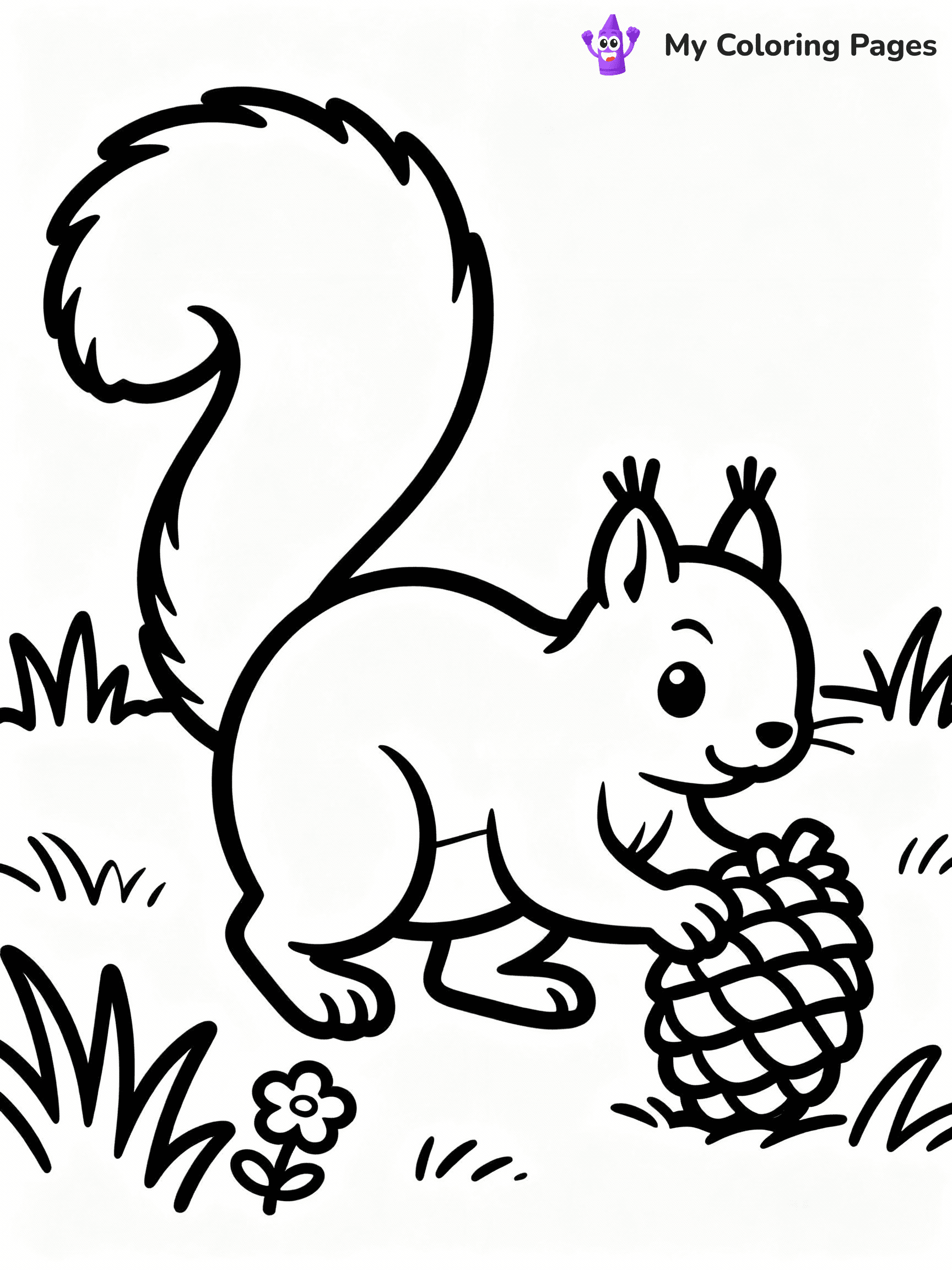 Squirrel Coloring Pages - 21