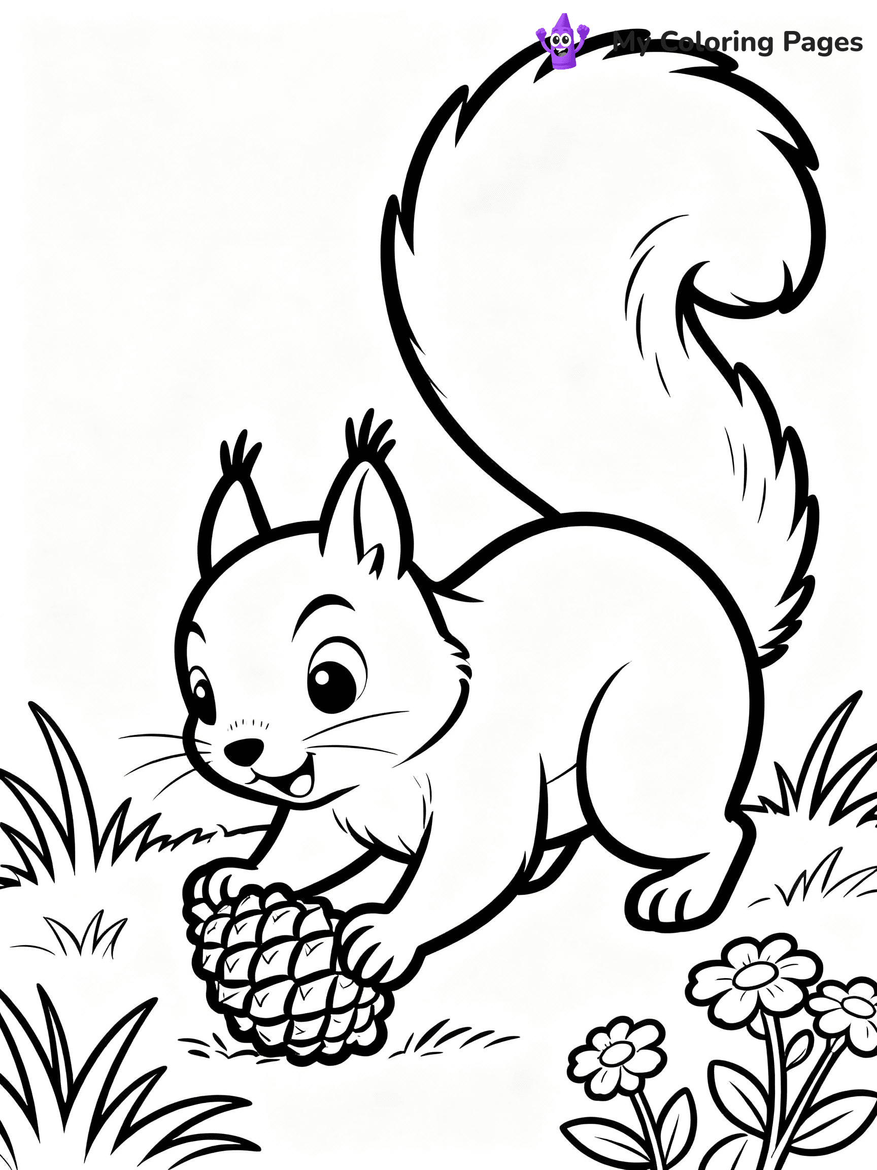 Squirrel Coloring Pages - 20