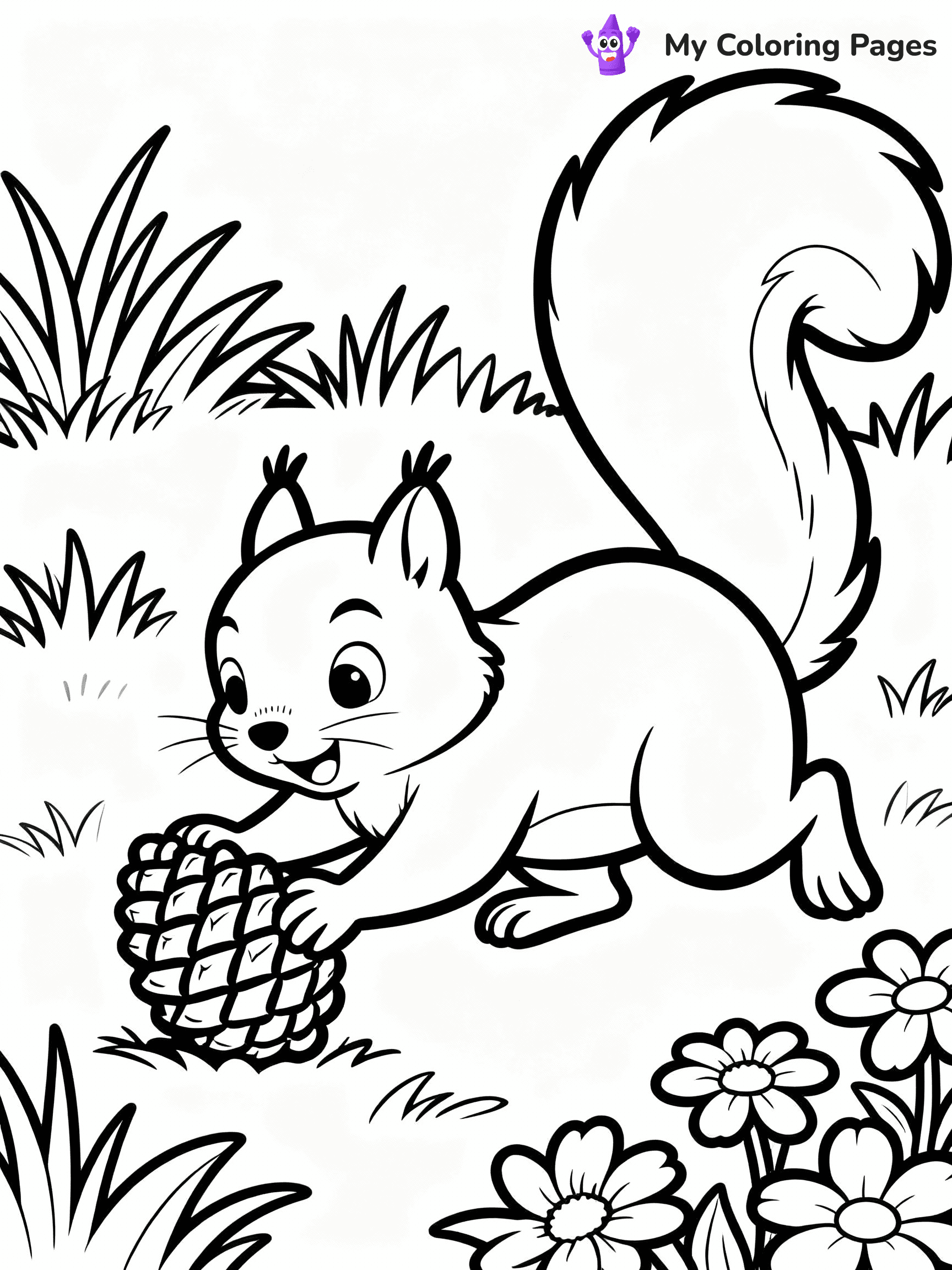 Squirrel Coloring Pages - 18