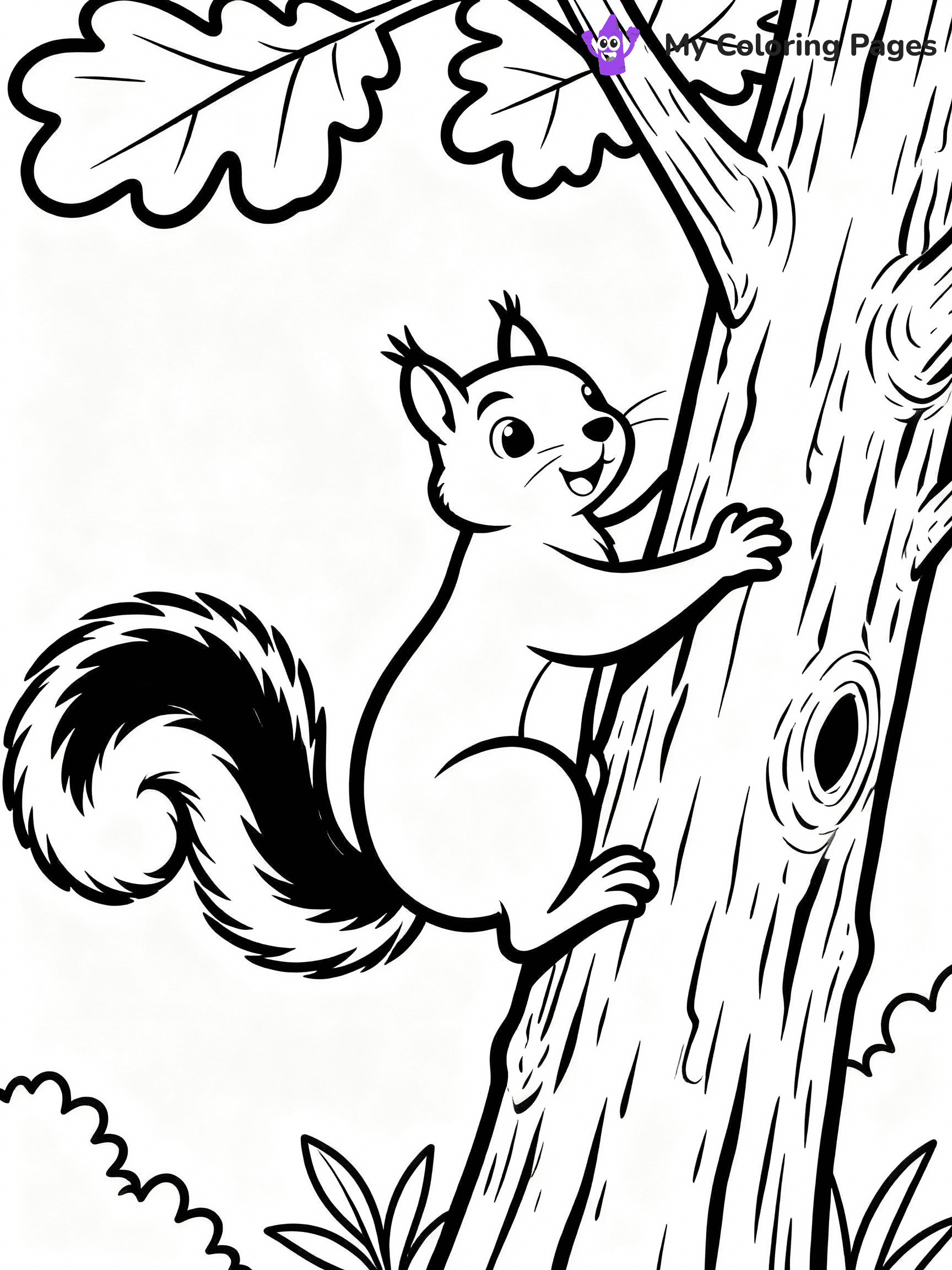 Squirrel Coloring Pages - 7