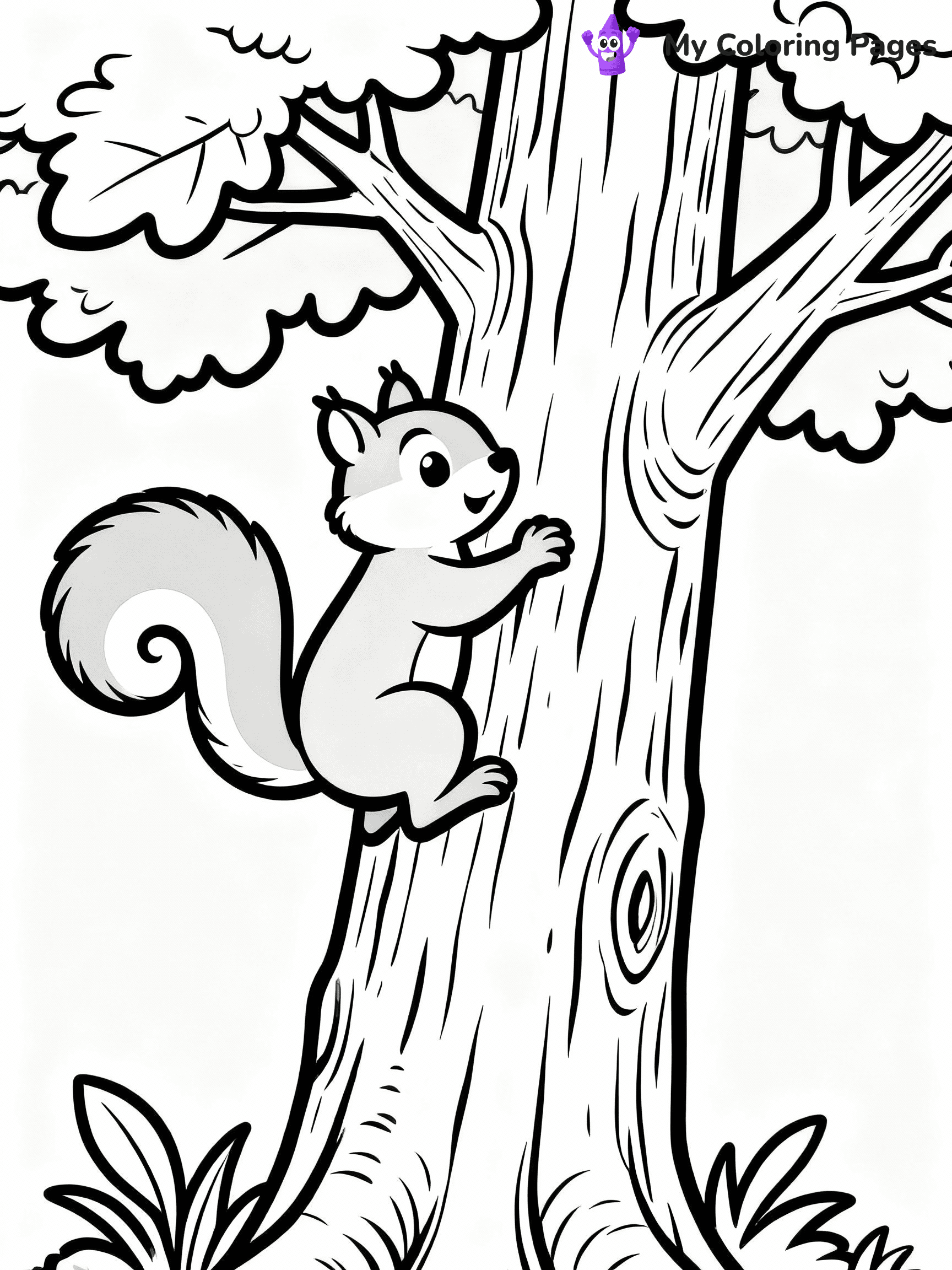 Squirrel Coloring Pages - 5