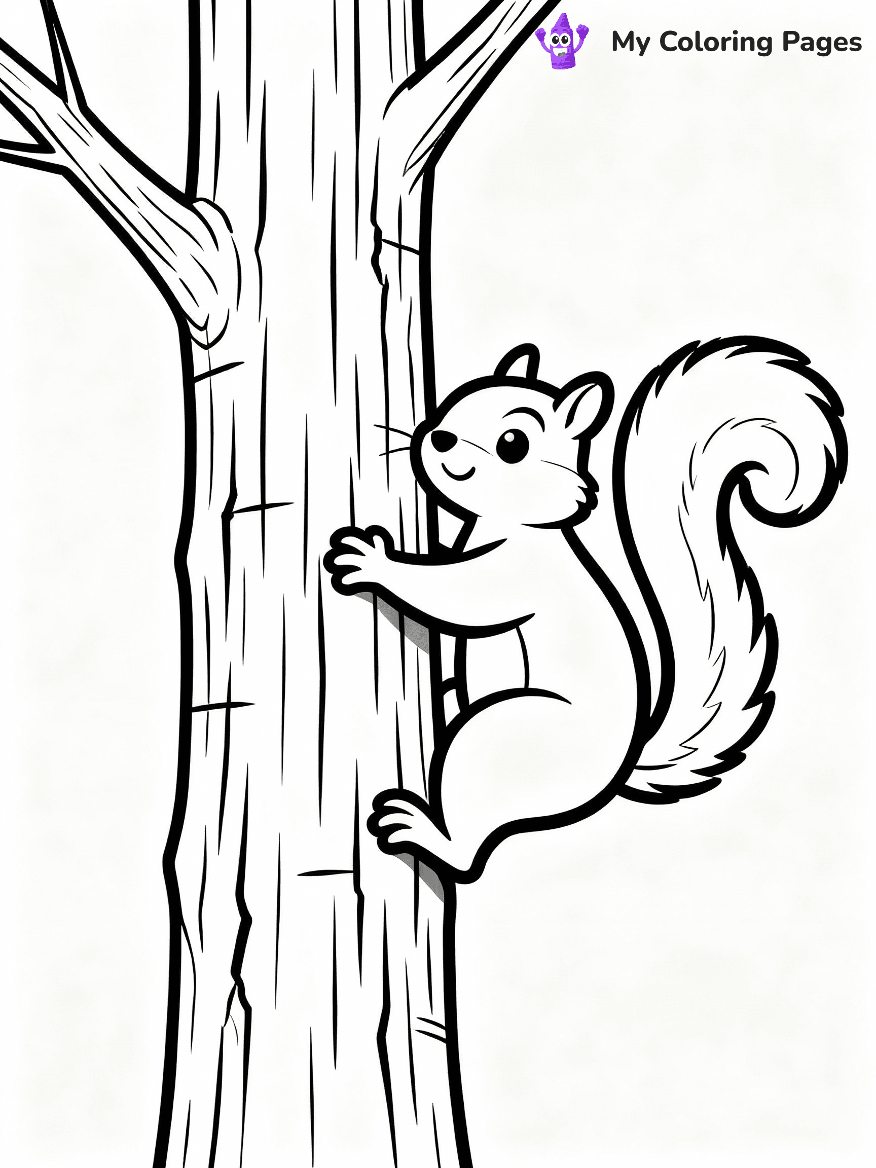 Squirrel Coloring Pages - 4