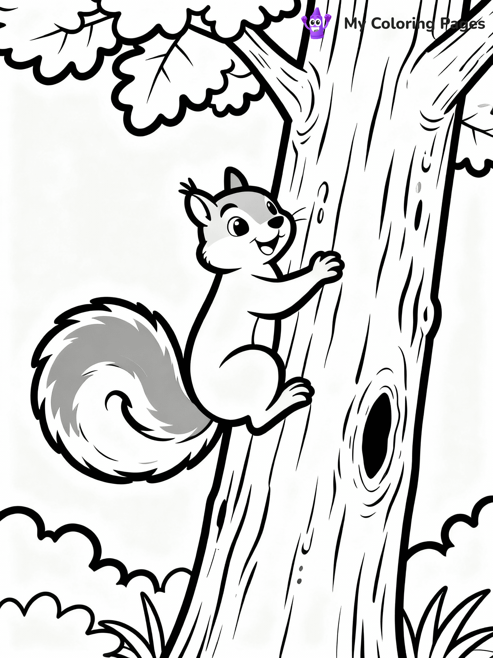 Squirrel Coloring Pages - 3