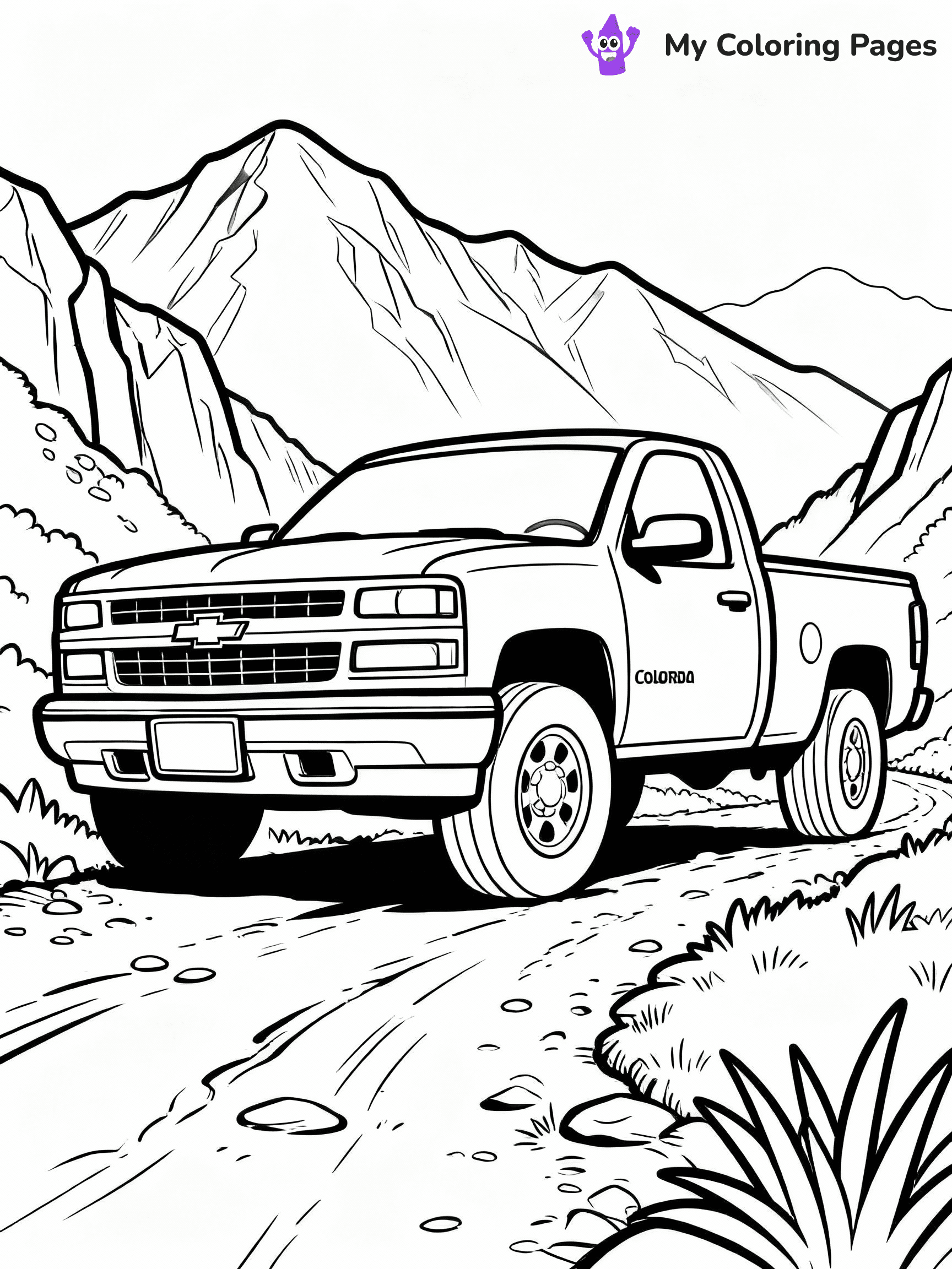 Chevy Truck Coloring Pages - 25