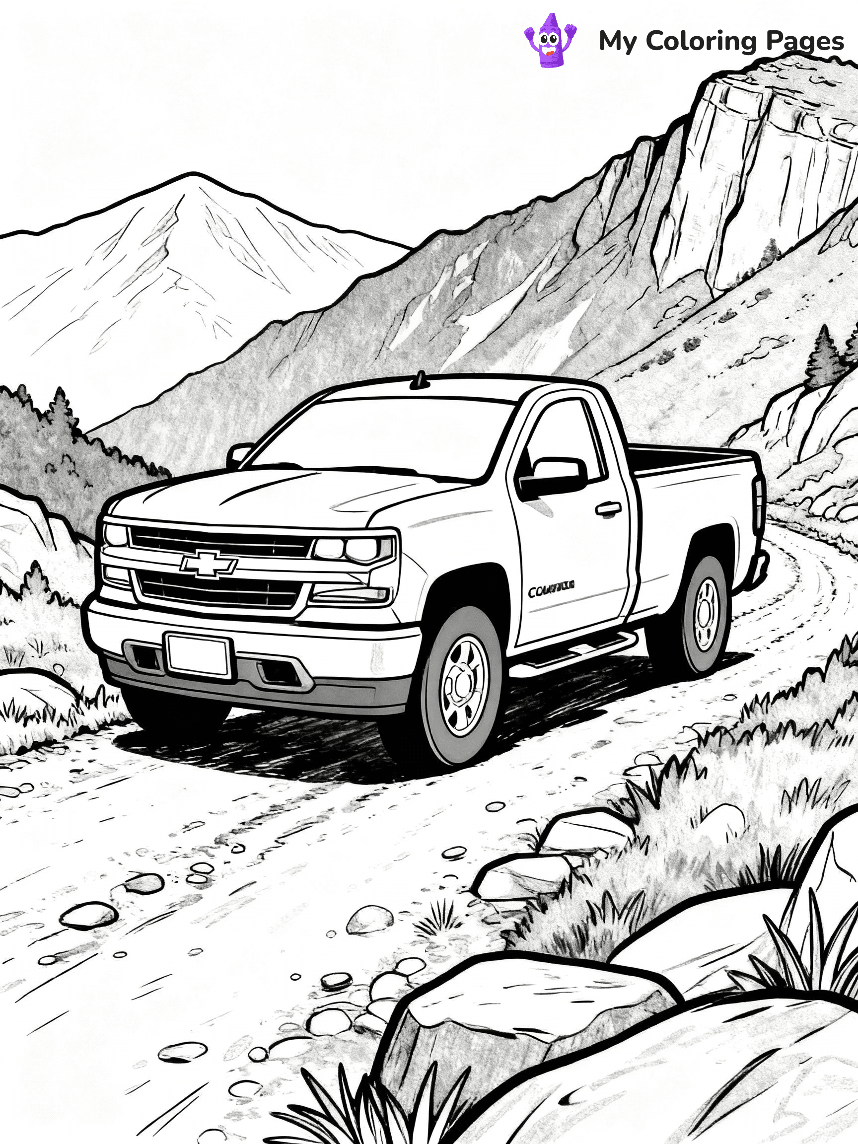 Chevy Truck Coloring Pages - 23