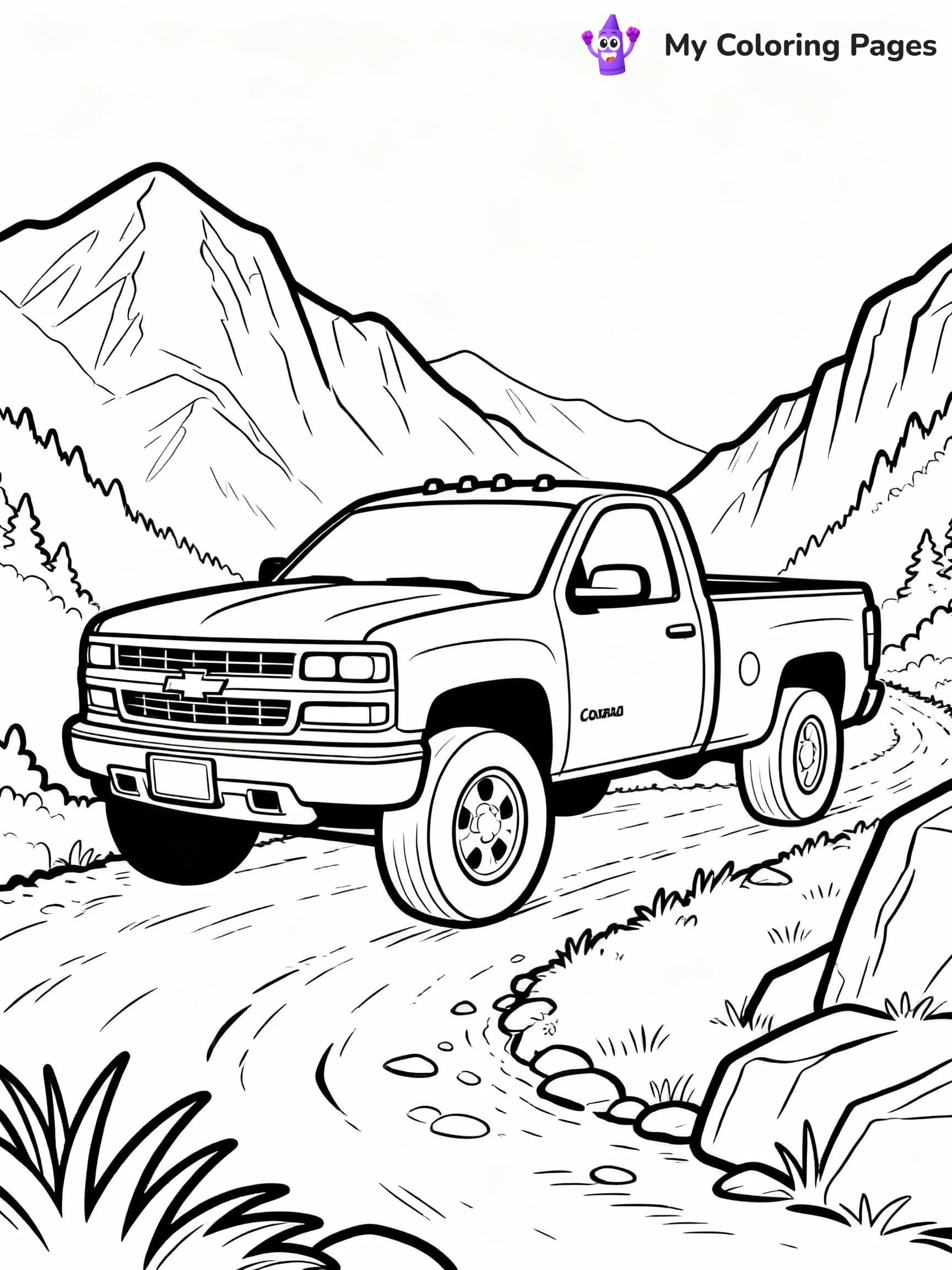 Chevy Truck Coloring Pages - 22