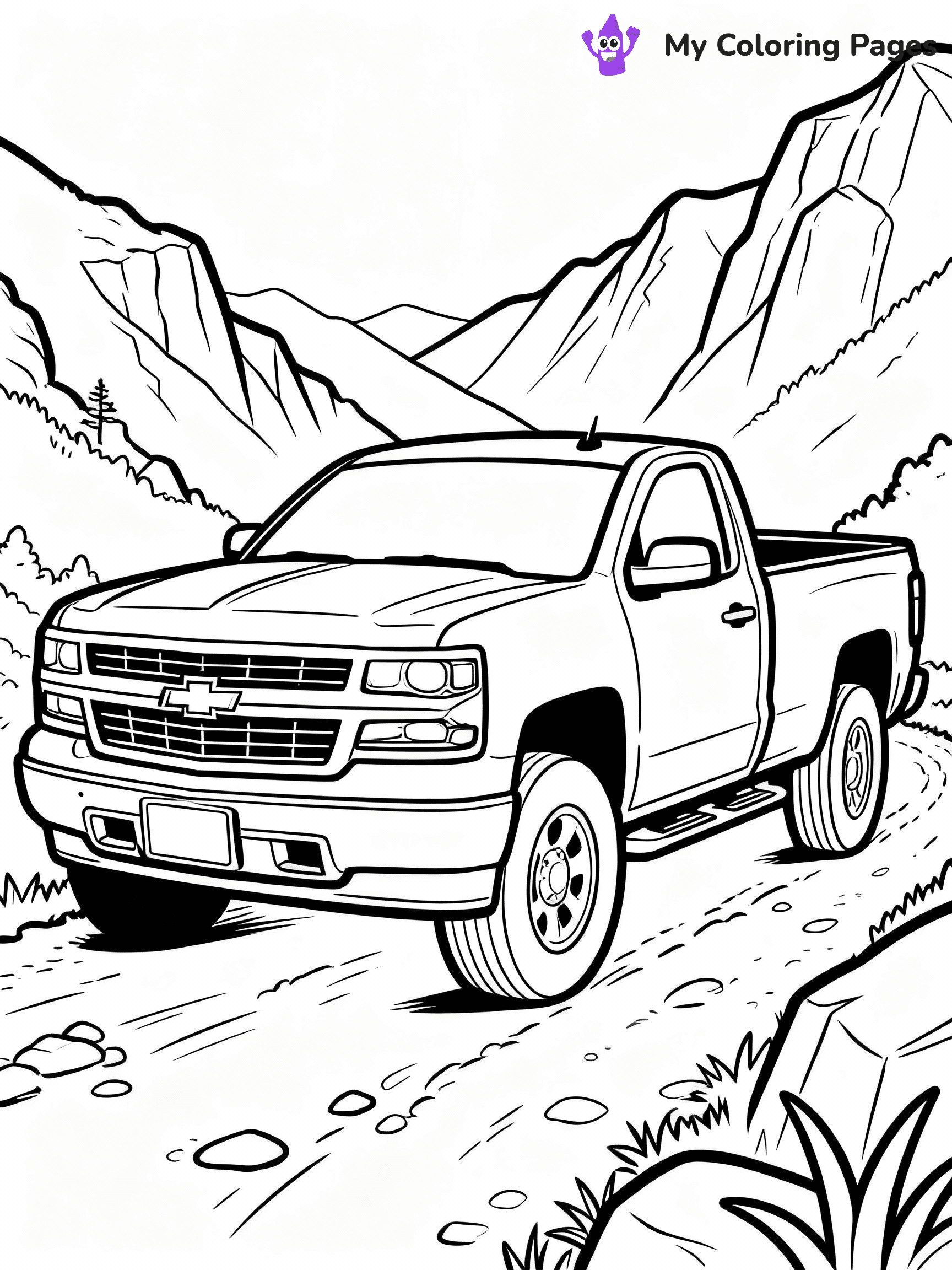 Chevy Truck Coloring Pages - 20