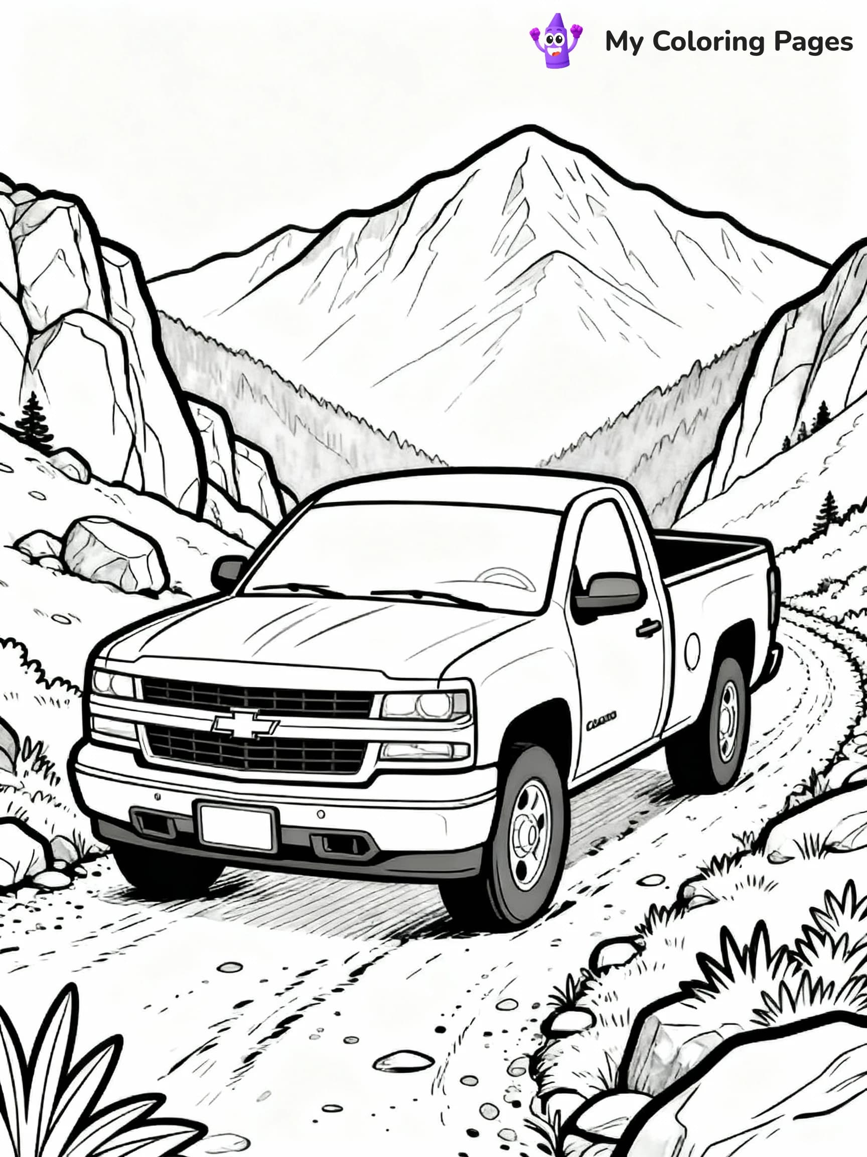 Chevy Truck Coloring Pages - 19