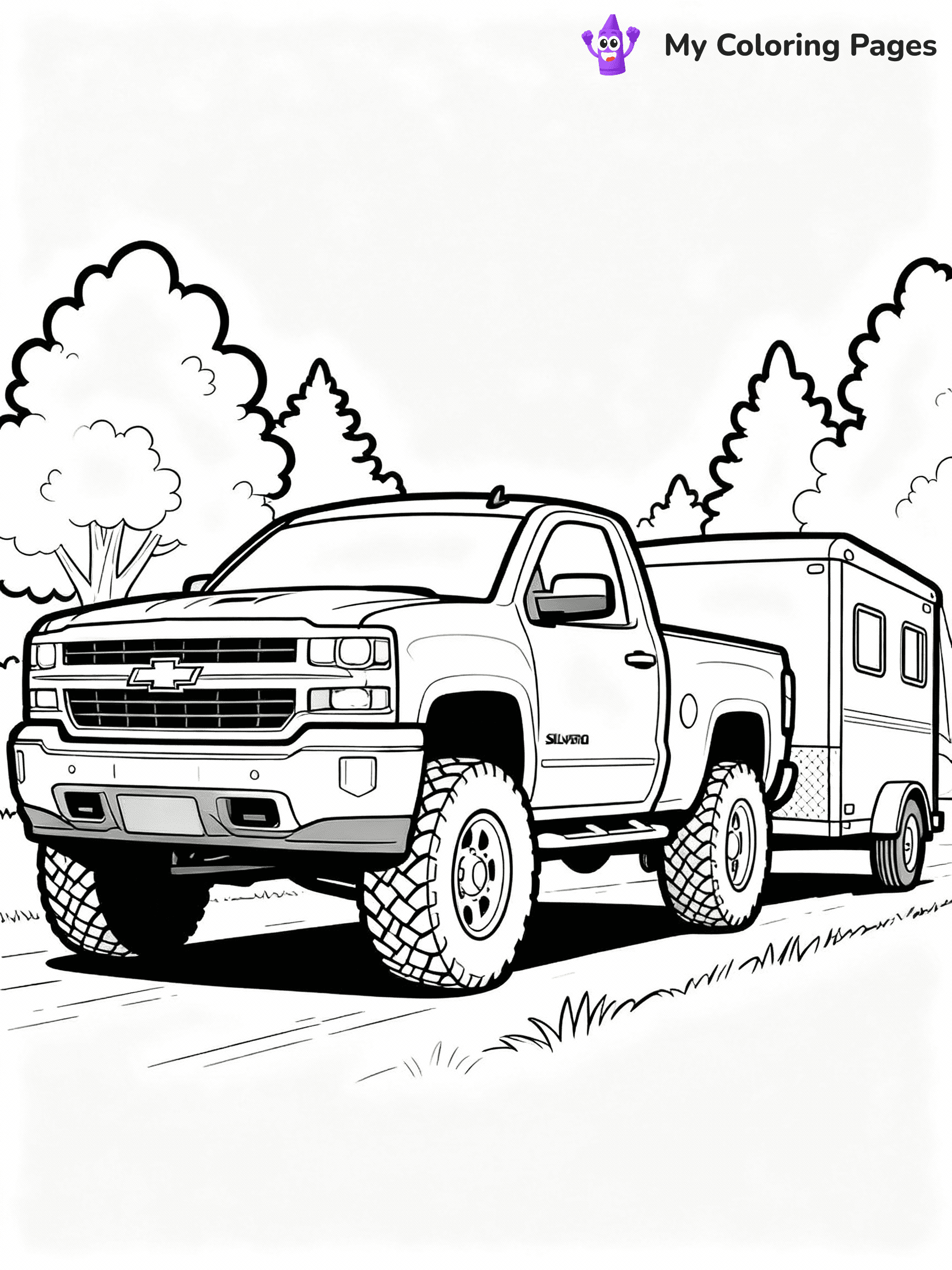Chevy Truck Coloring Pages - 18