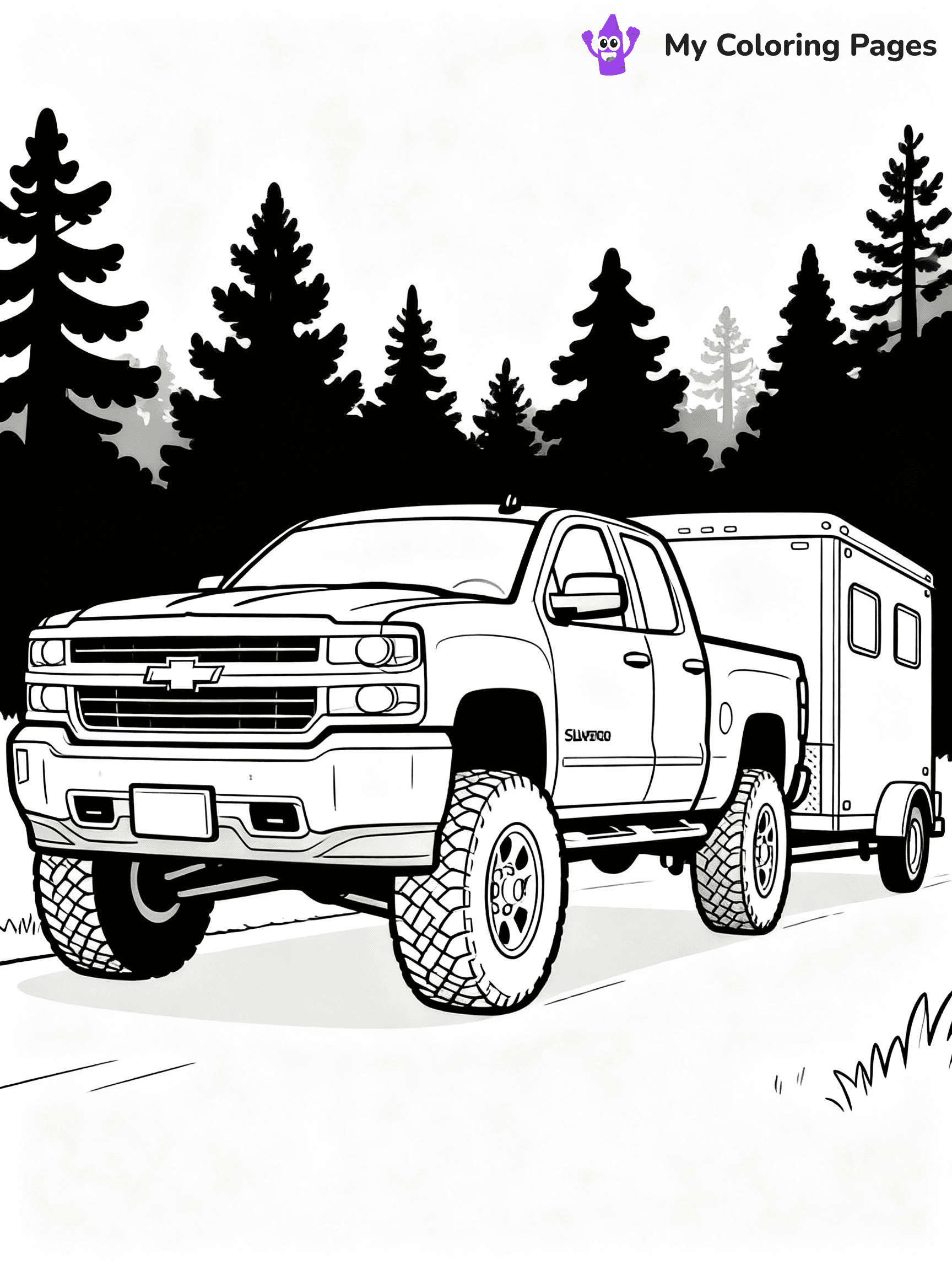 Chevy Truck Coloring Pages - 16