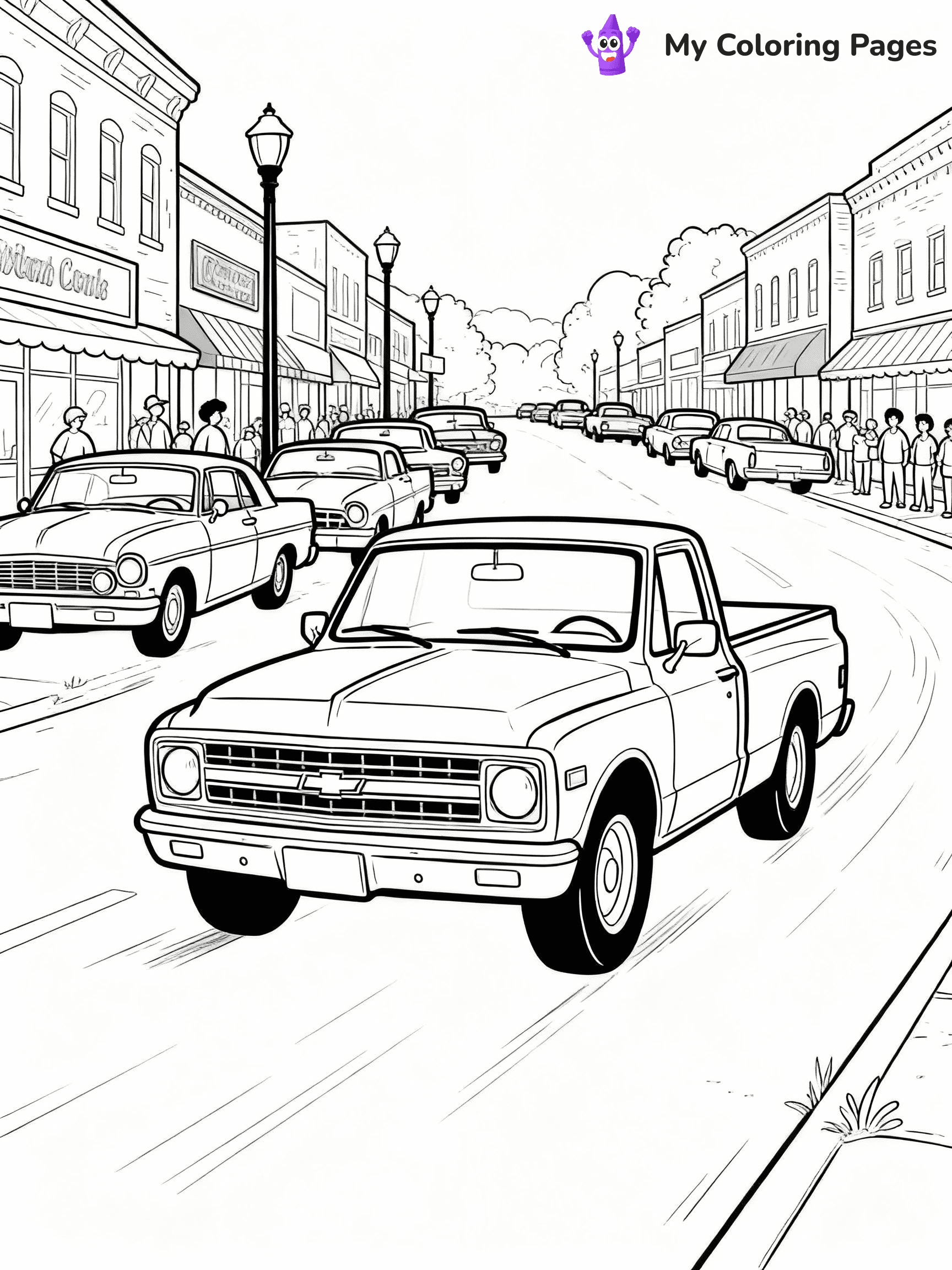 Chevy Truck Coloring Pages - 12