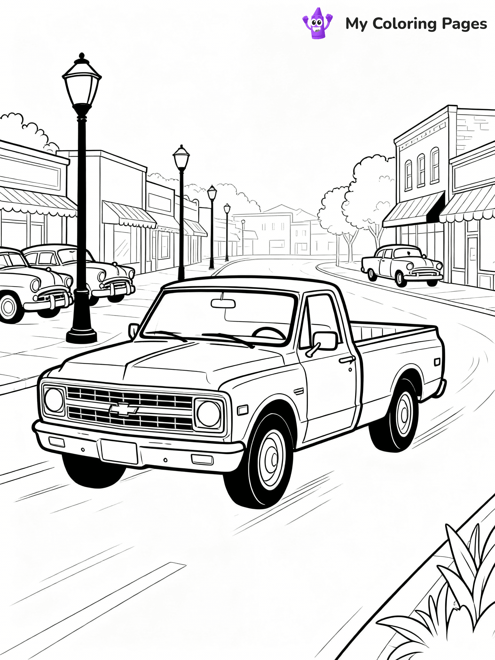 Chevy Truck Coloring Pages - 11