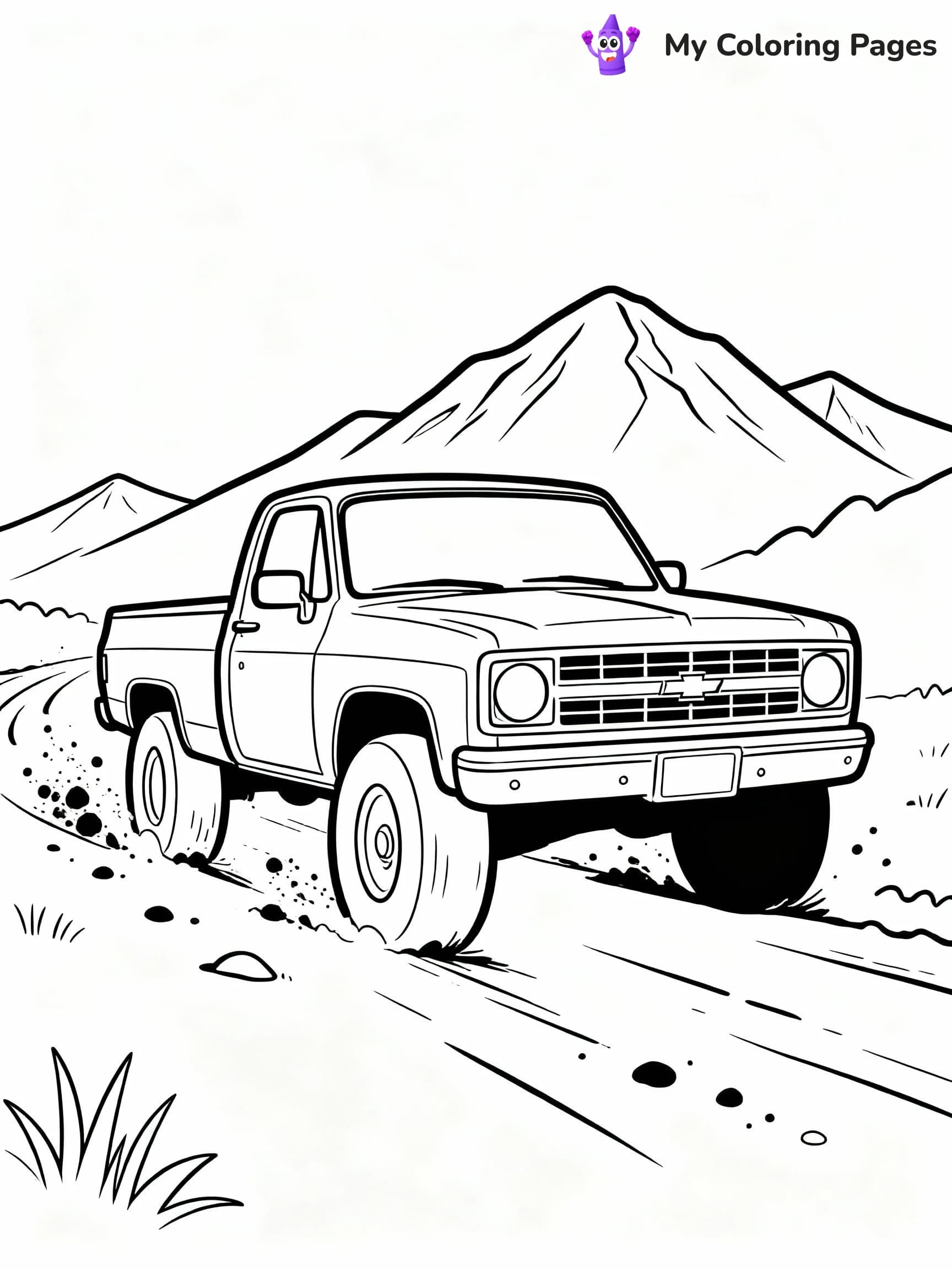 Chevy Truck Coloring Pages - 7