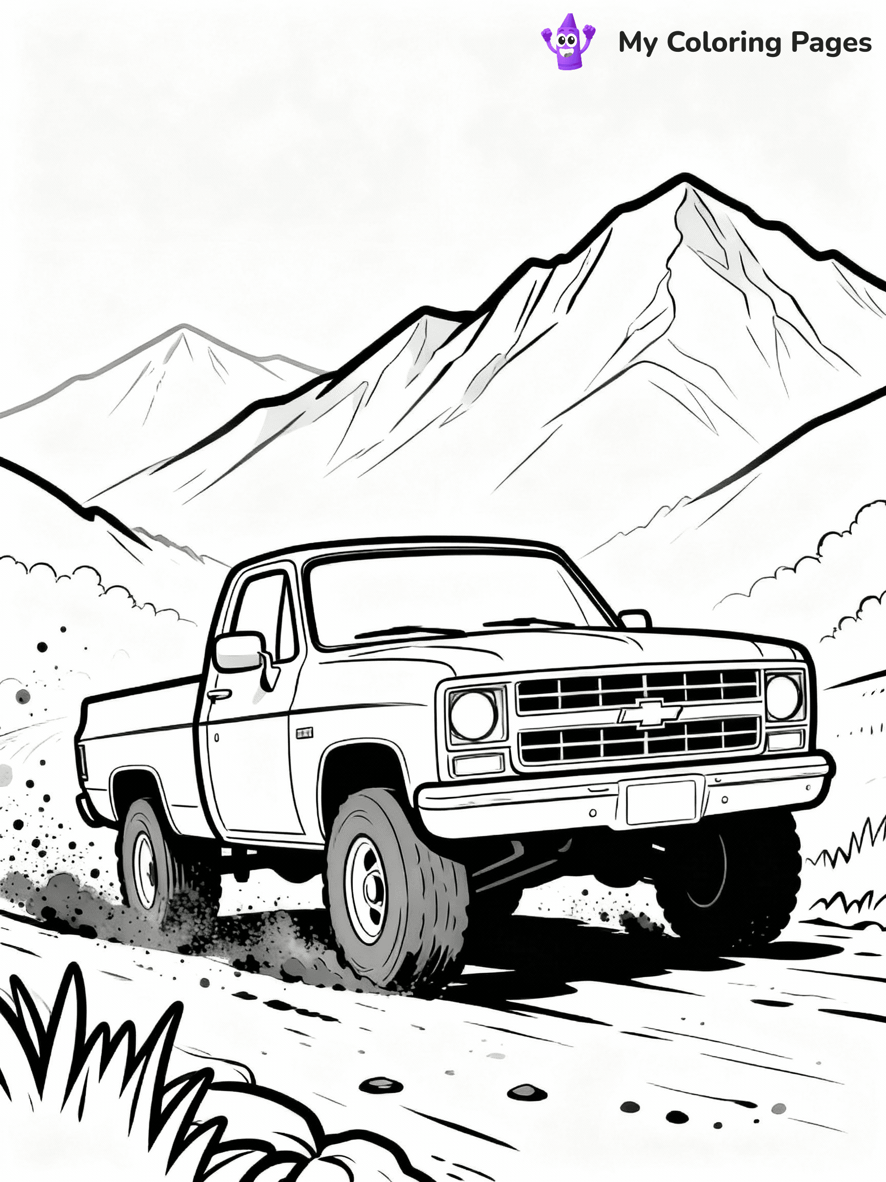 Chevy Truck Coloring Pages - 2