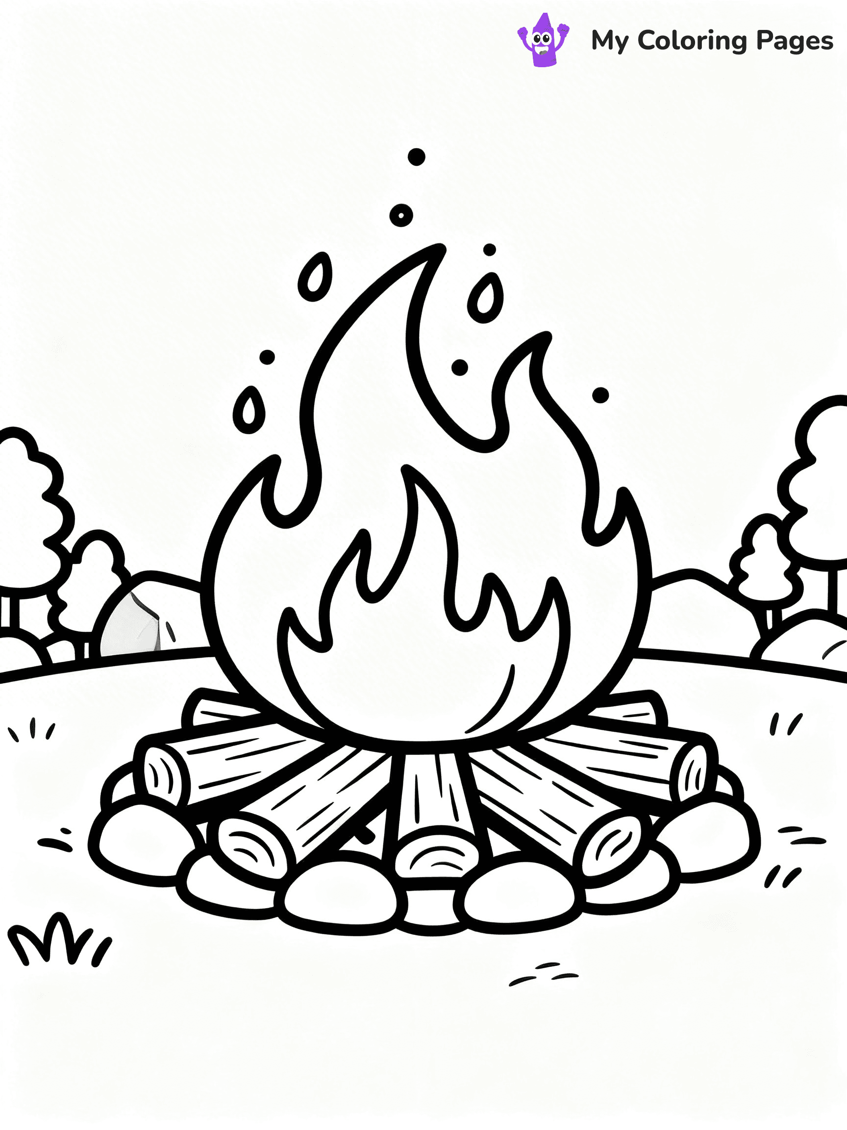 Flame Coloring Pages - 54