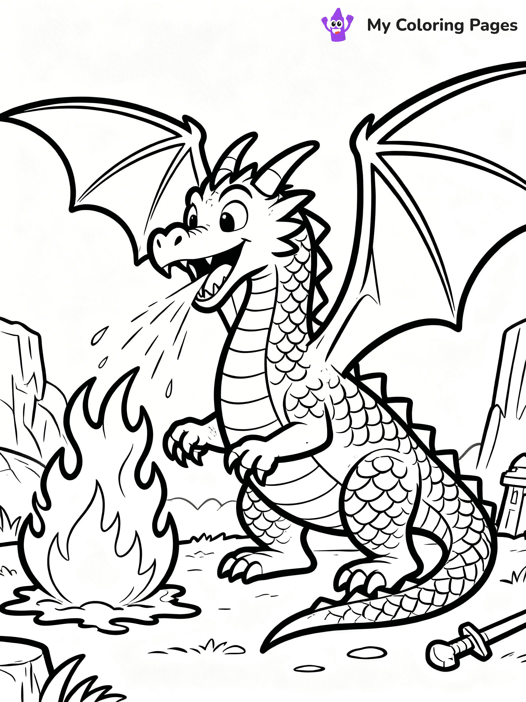 Flame Coloring Pages - 48