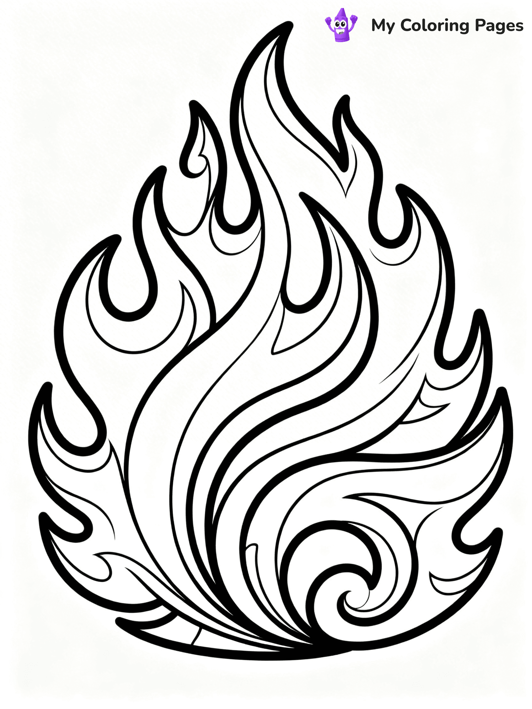 Flame Coloring Pages - 37
