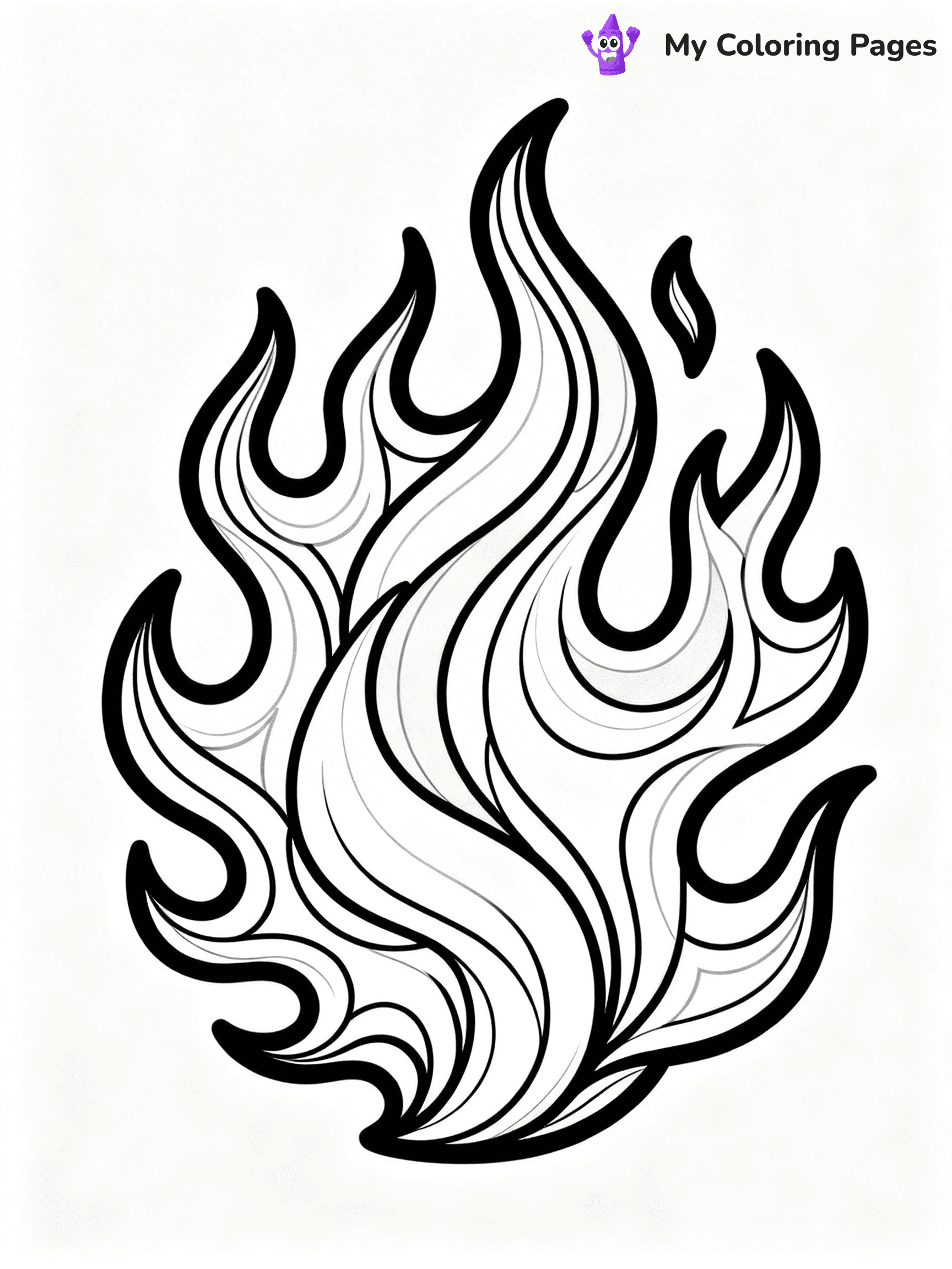 Flame Coloring Pages - 34