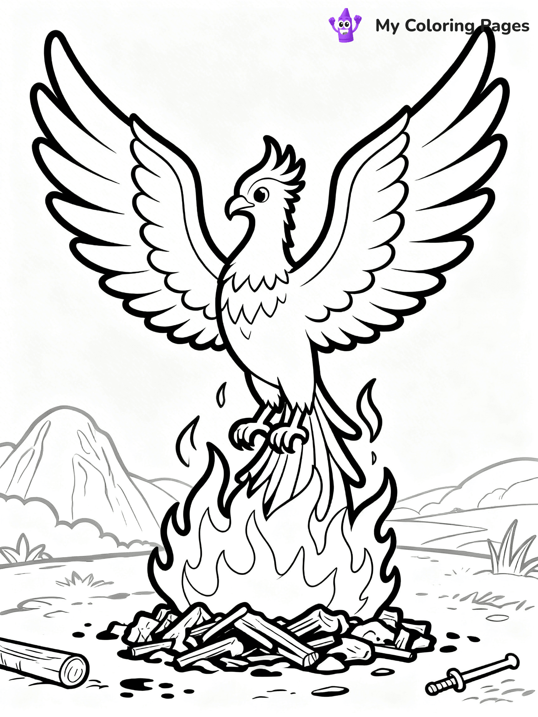 Flame Coloring Pages - 24