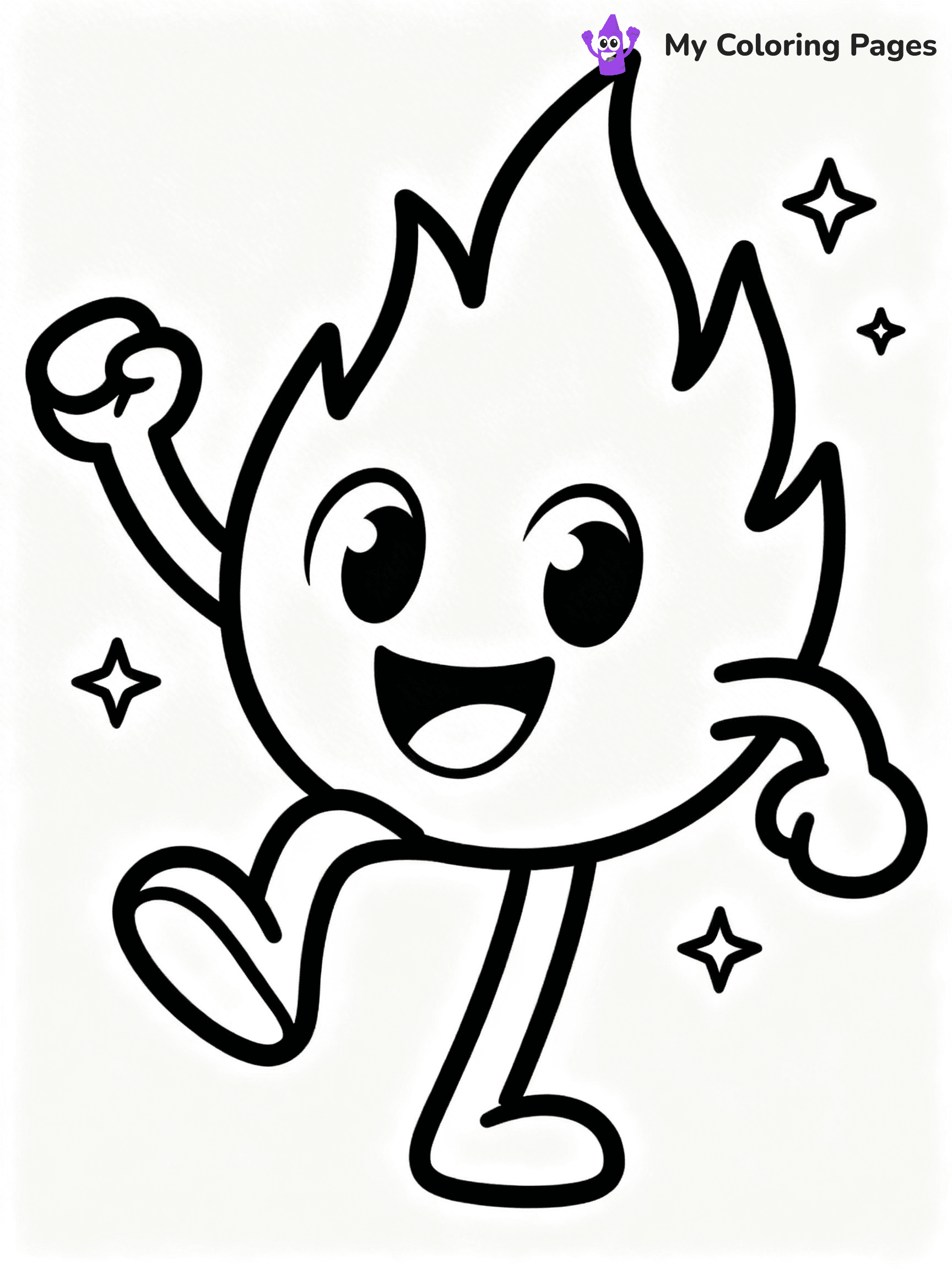 Flame Coloring Pages - 12