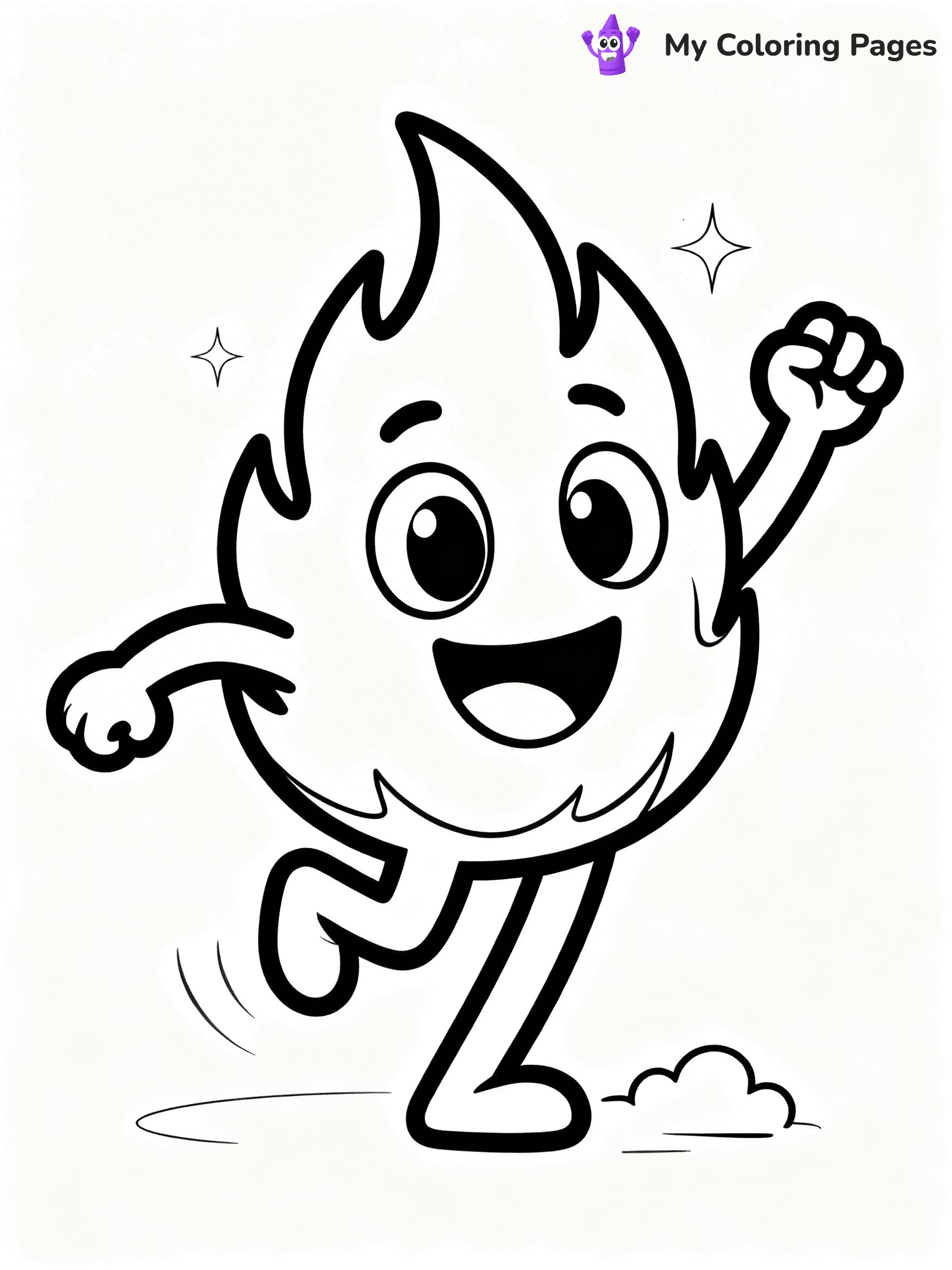 Flame Coloring Pages - 10