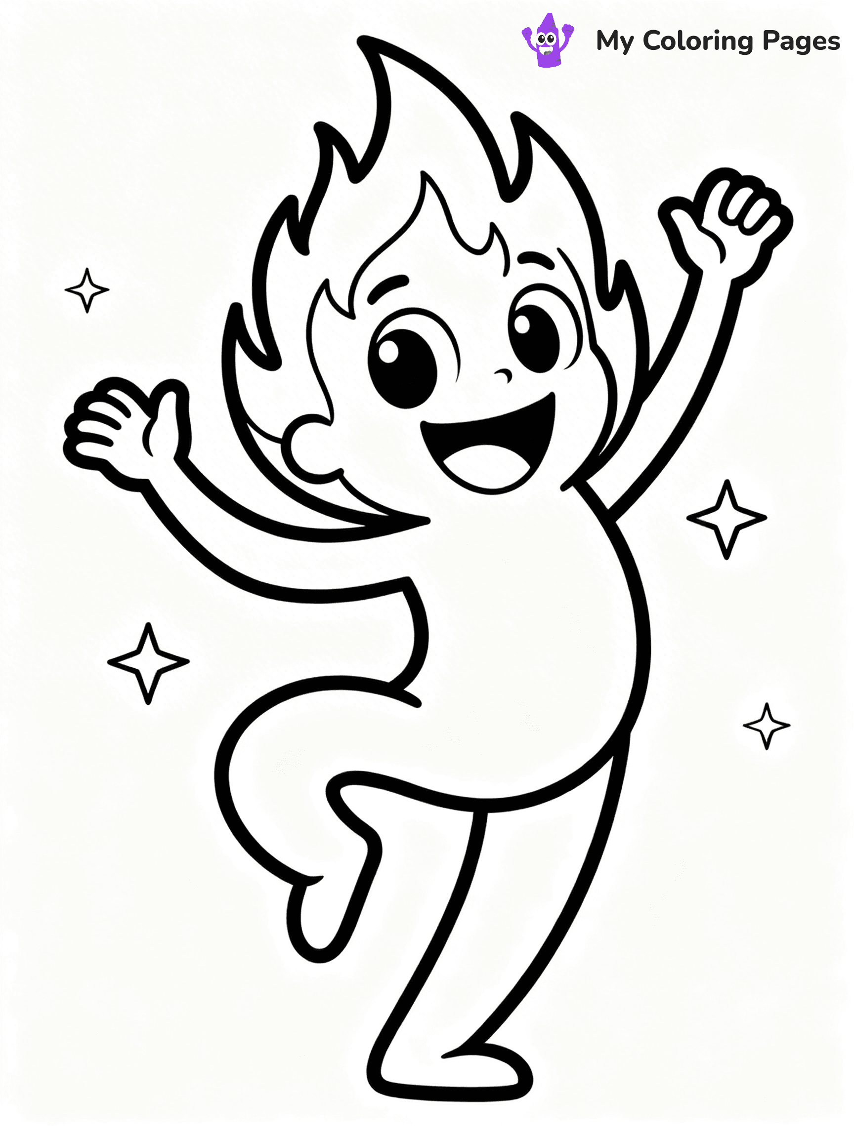 Flame Coloring Pages - 9