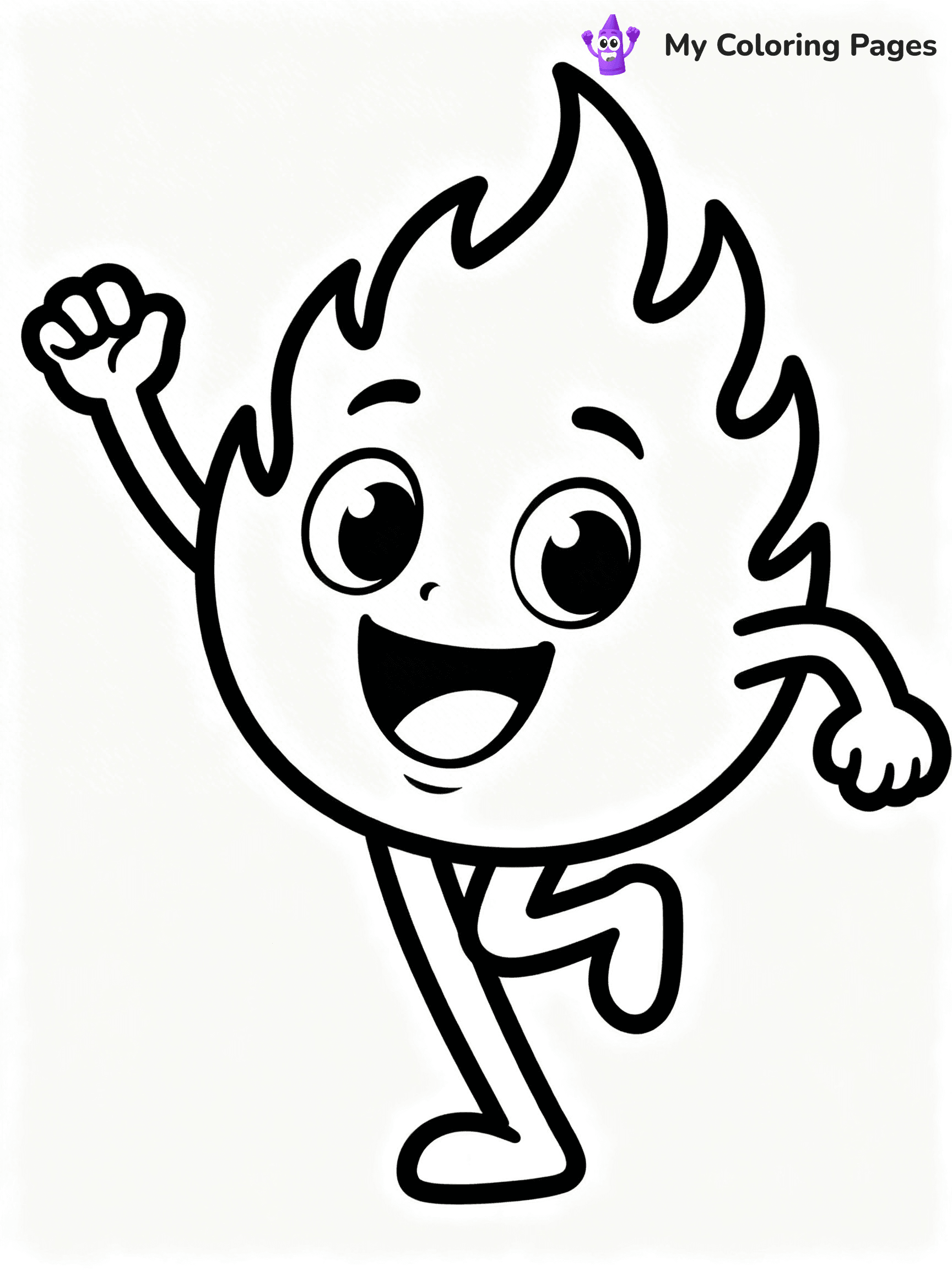 Flame Coloring Pages - 8