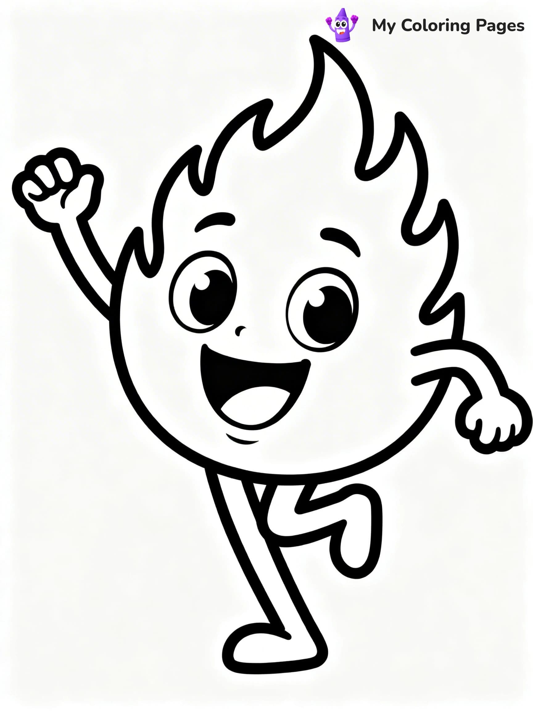 Flame Coloring Pages - 8