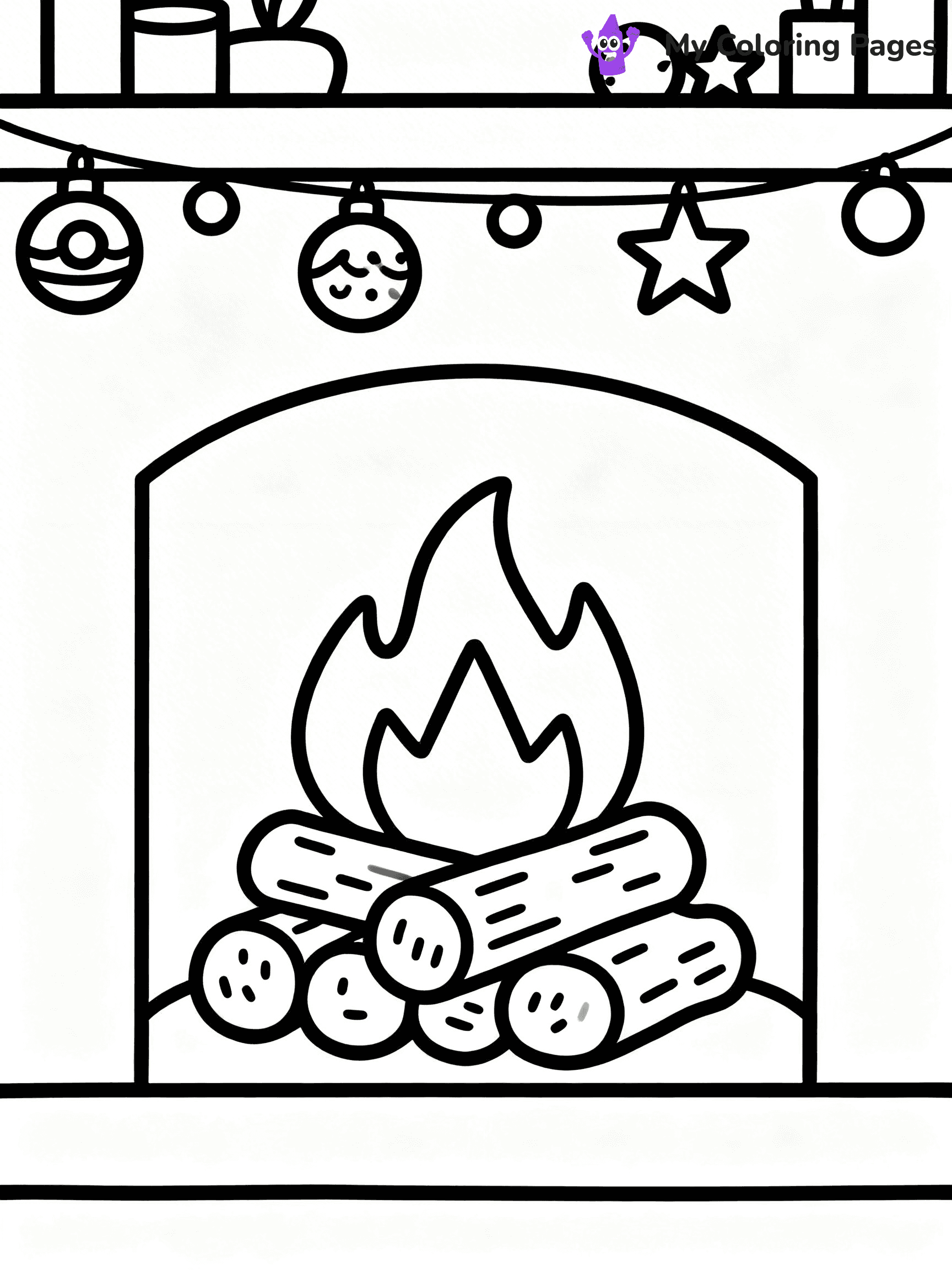 Flame Coloring Pages - 3
