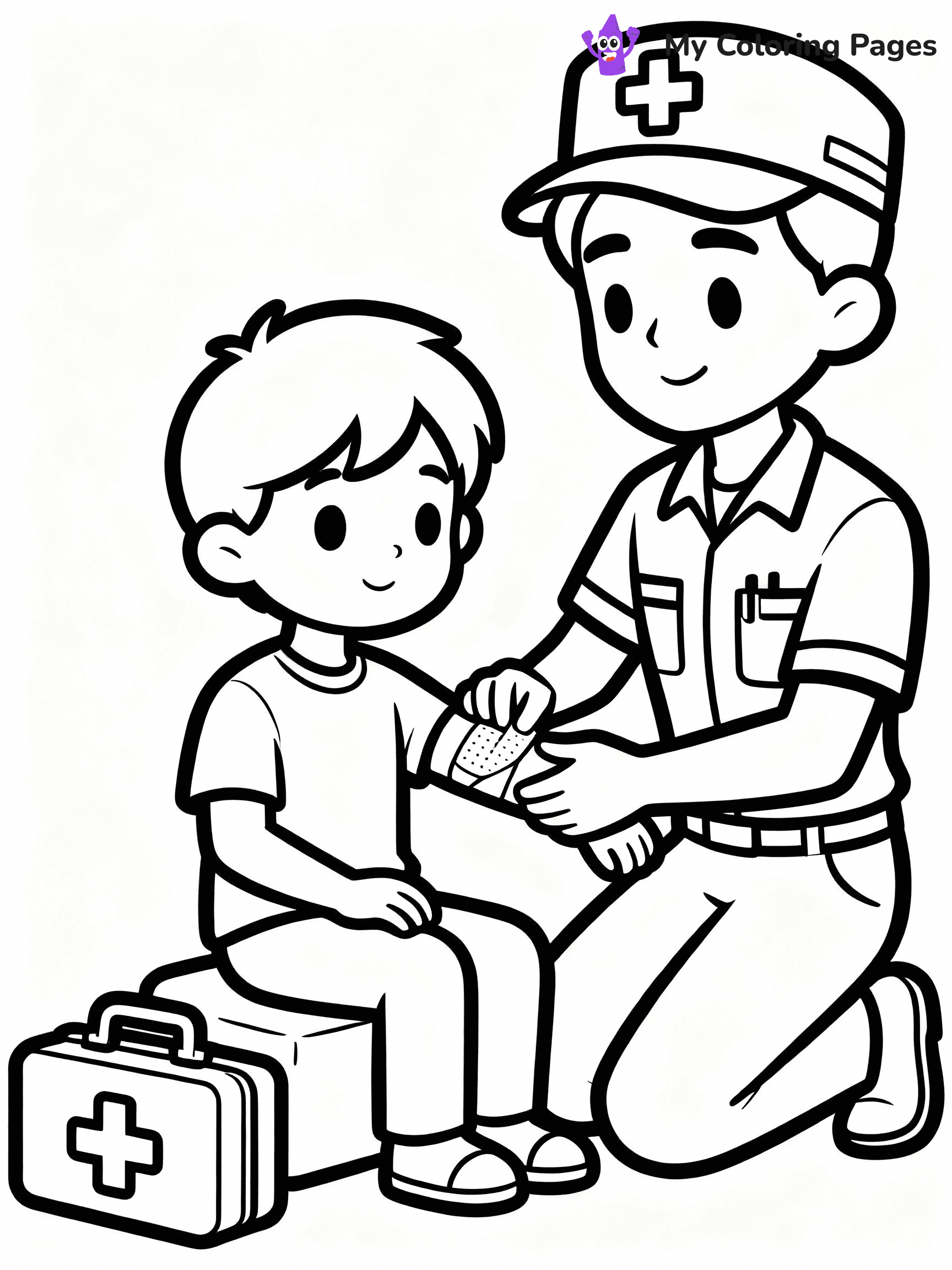 Ambulance Coloring Pages - 14
