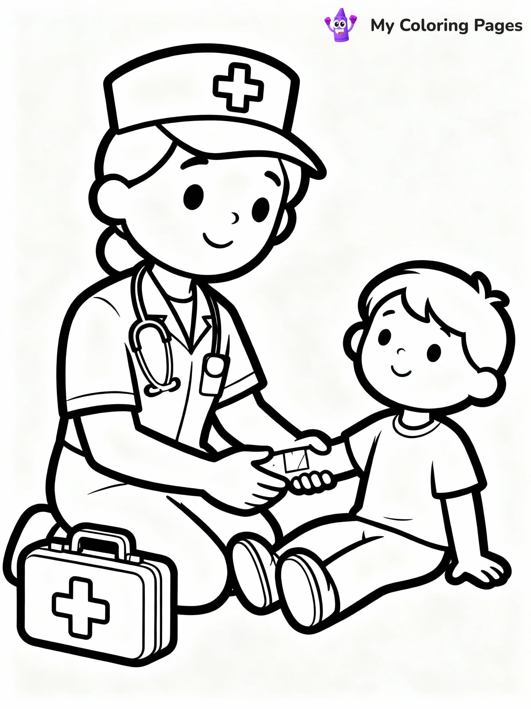 Ambulance Coloring Pages - 11