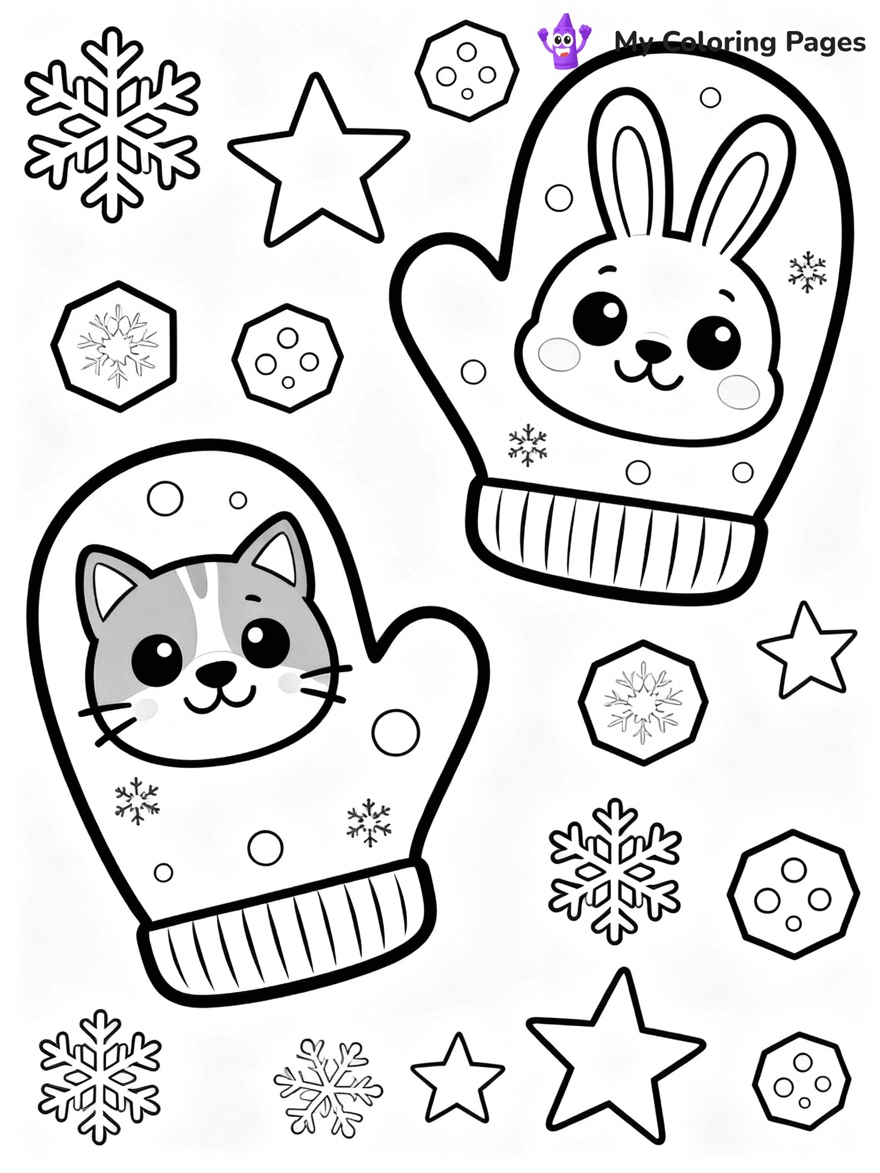 Mitten Coloring Pages - 61