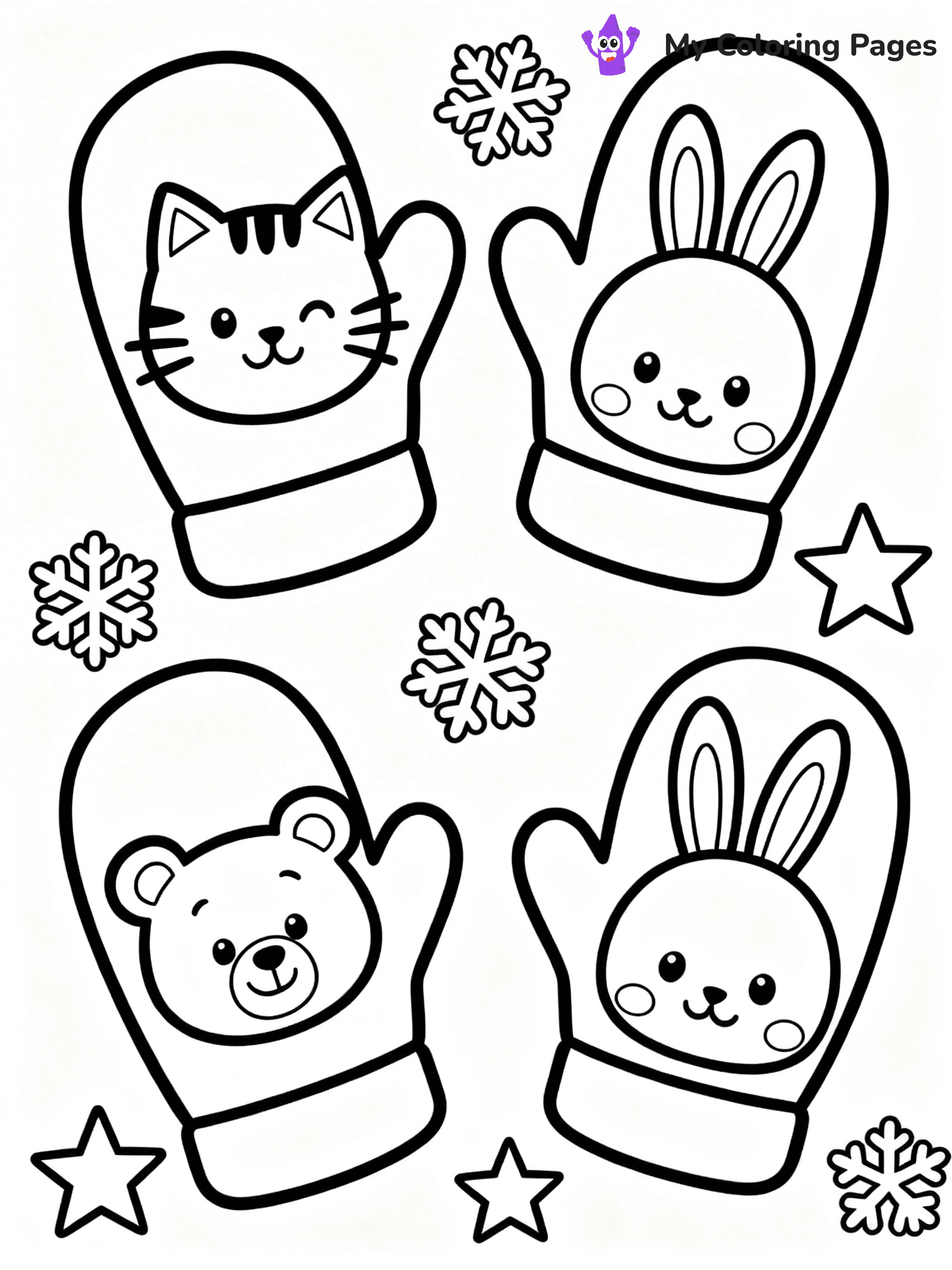 Mitten Coloring Pages - 59
