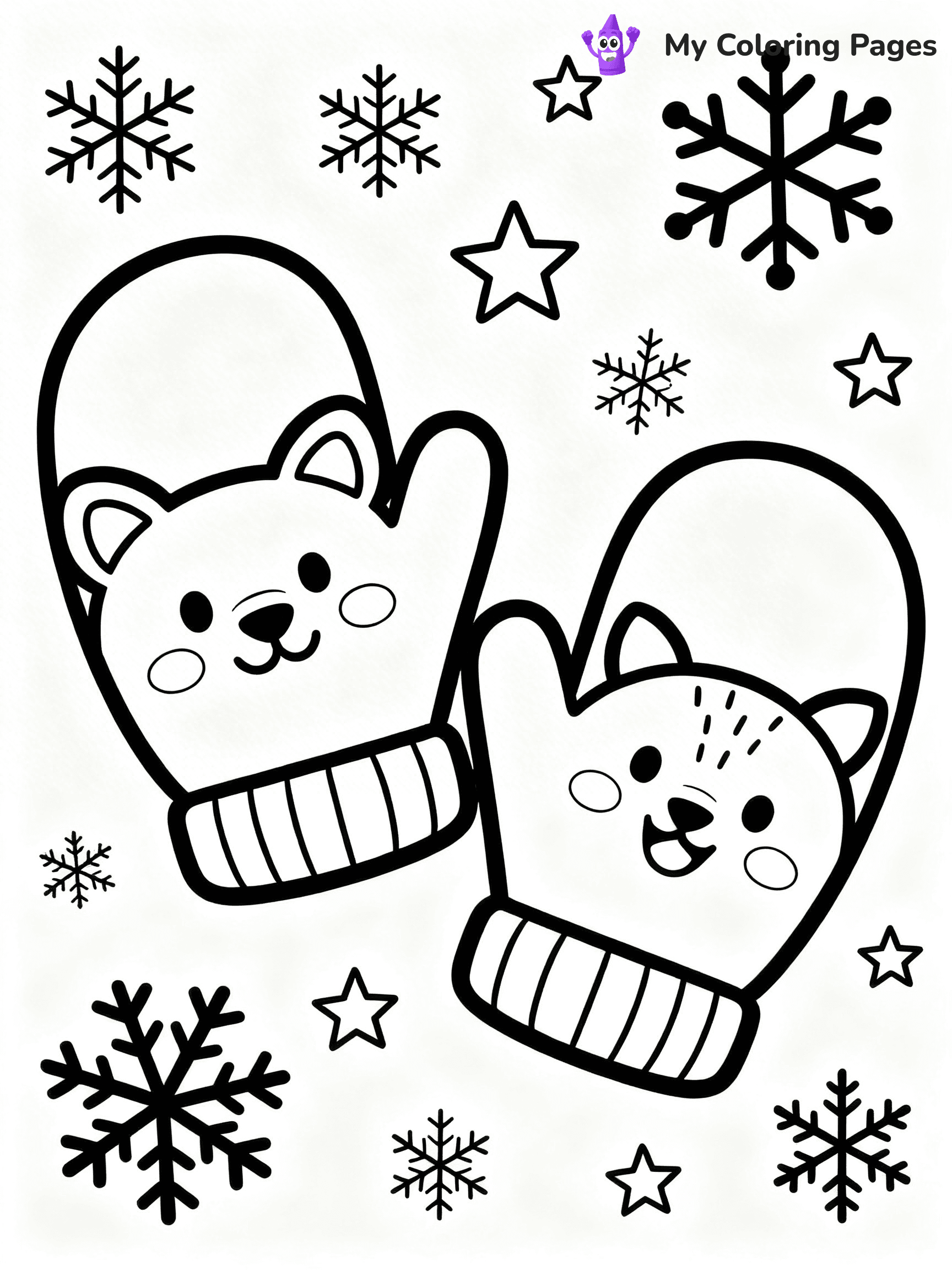 Mitten Coloring Pages - 57