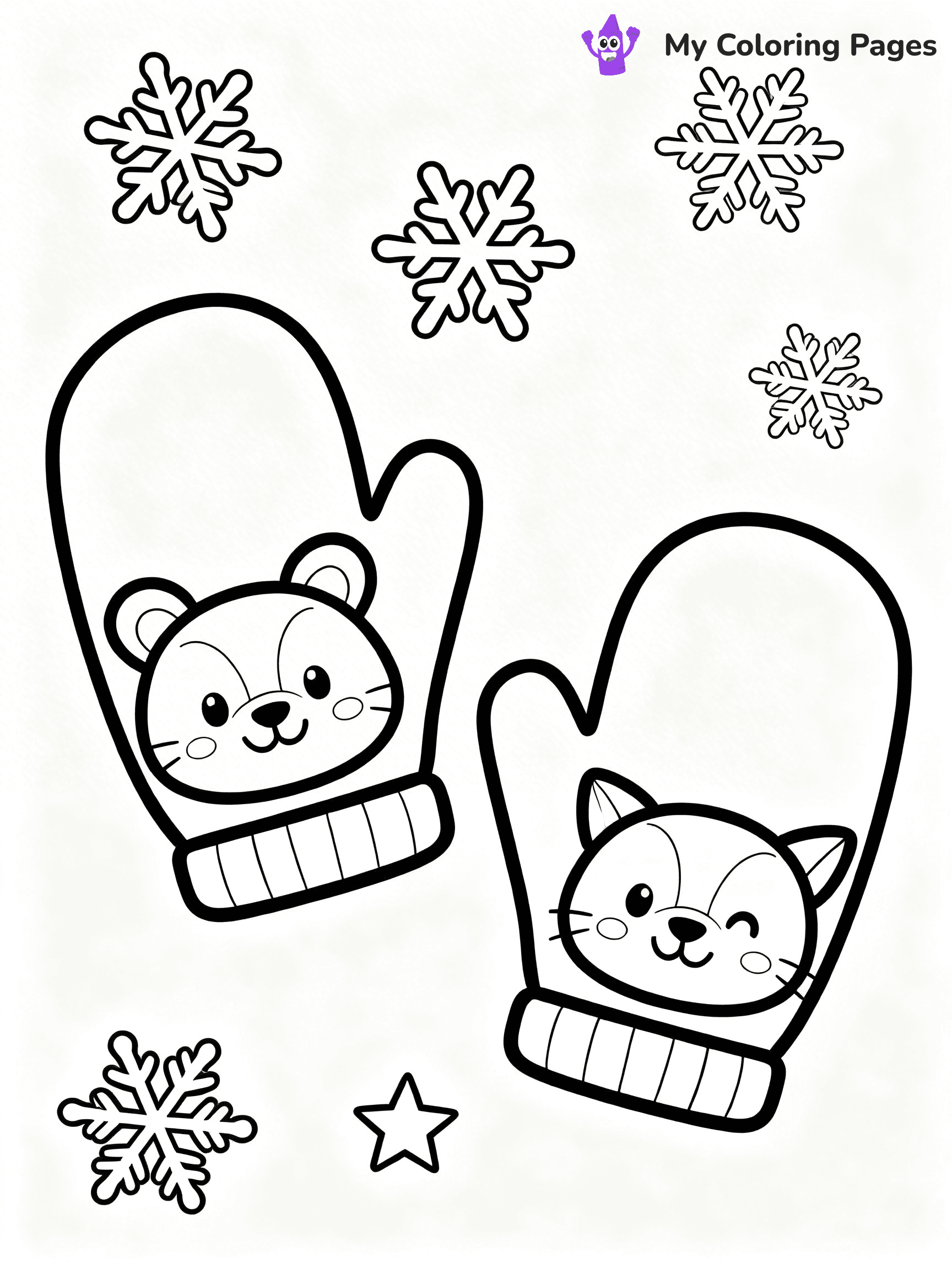 Mitten Coloring Pages - 56