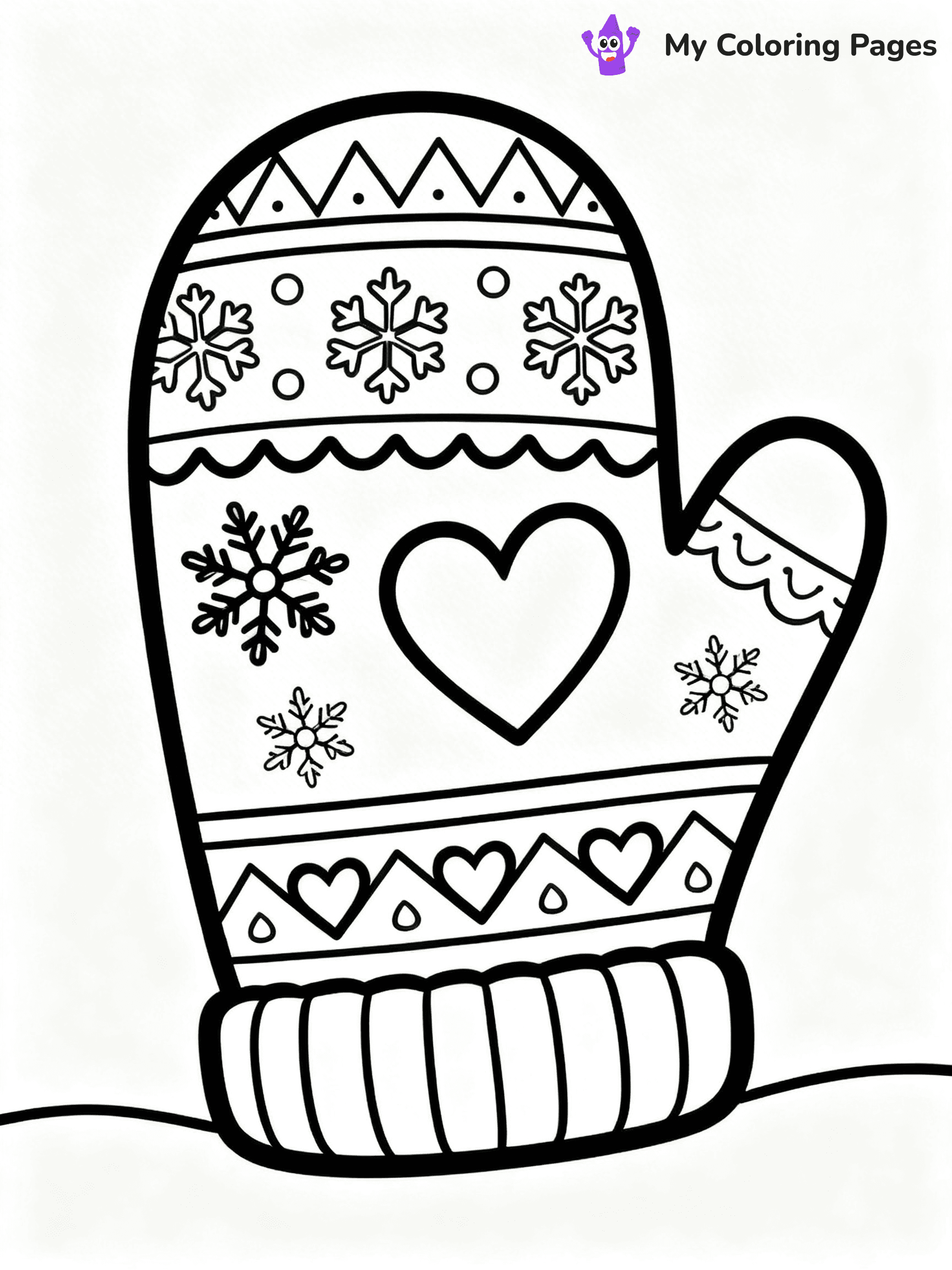 Mitten Coloring Pages - 49