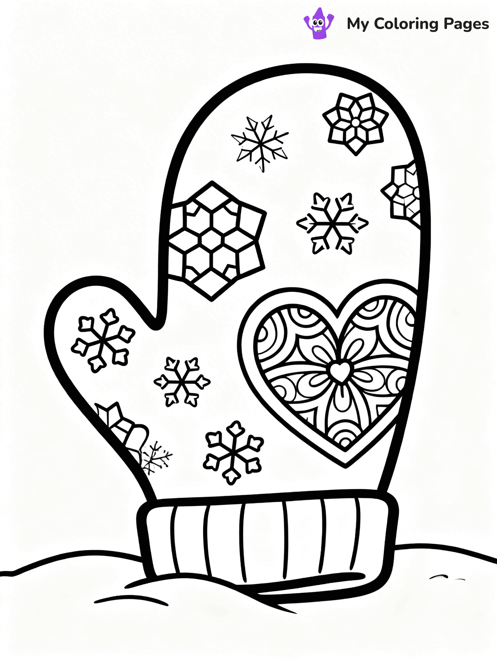 Mitten Coloring Pages - 48