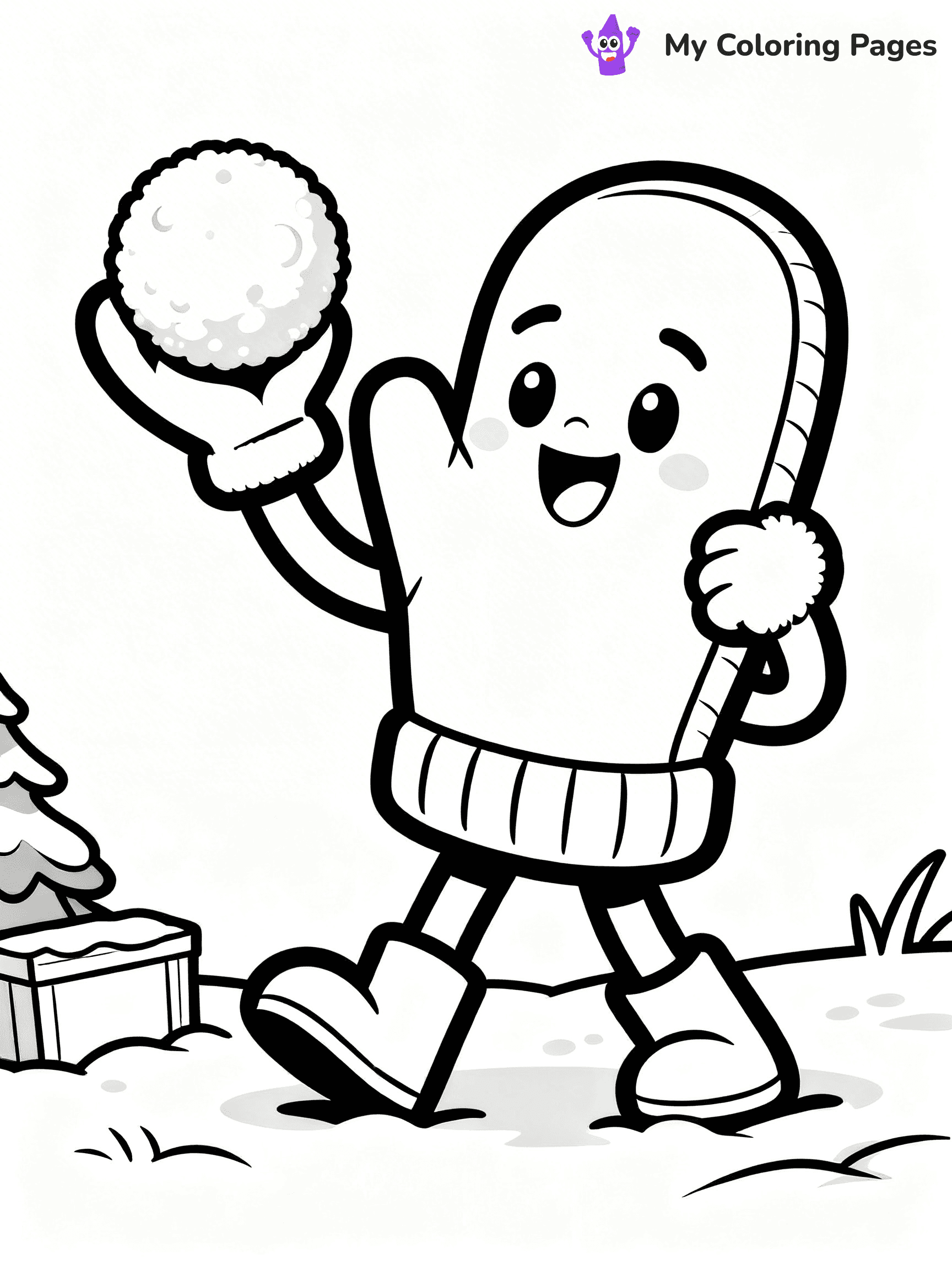 Mitten Coloring Pages - 25