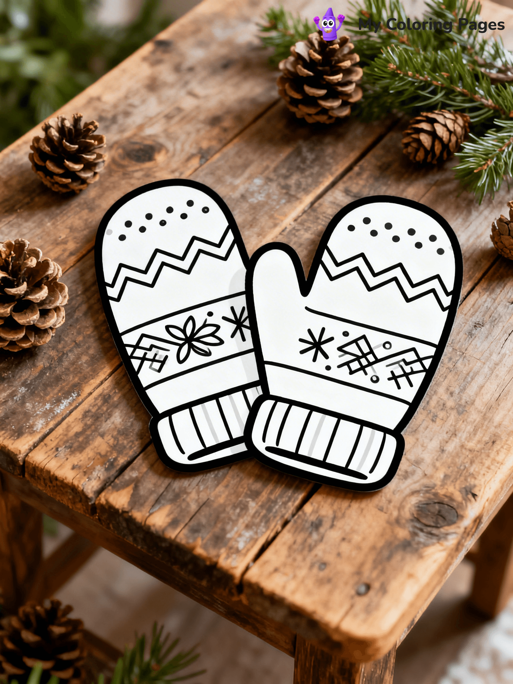 Mitten Coloring Pages - 23