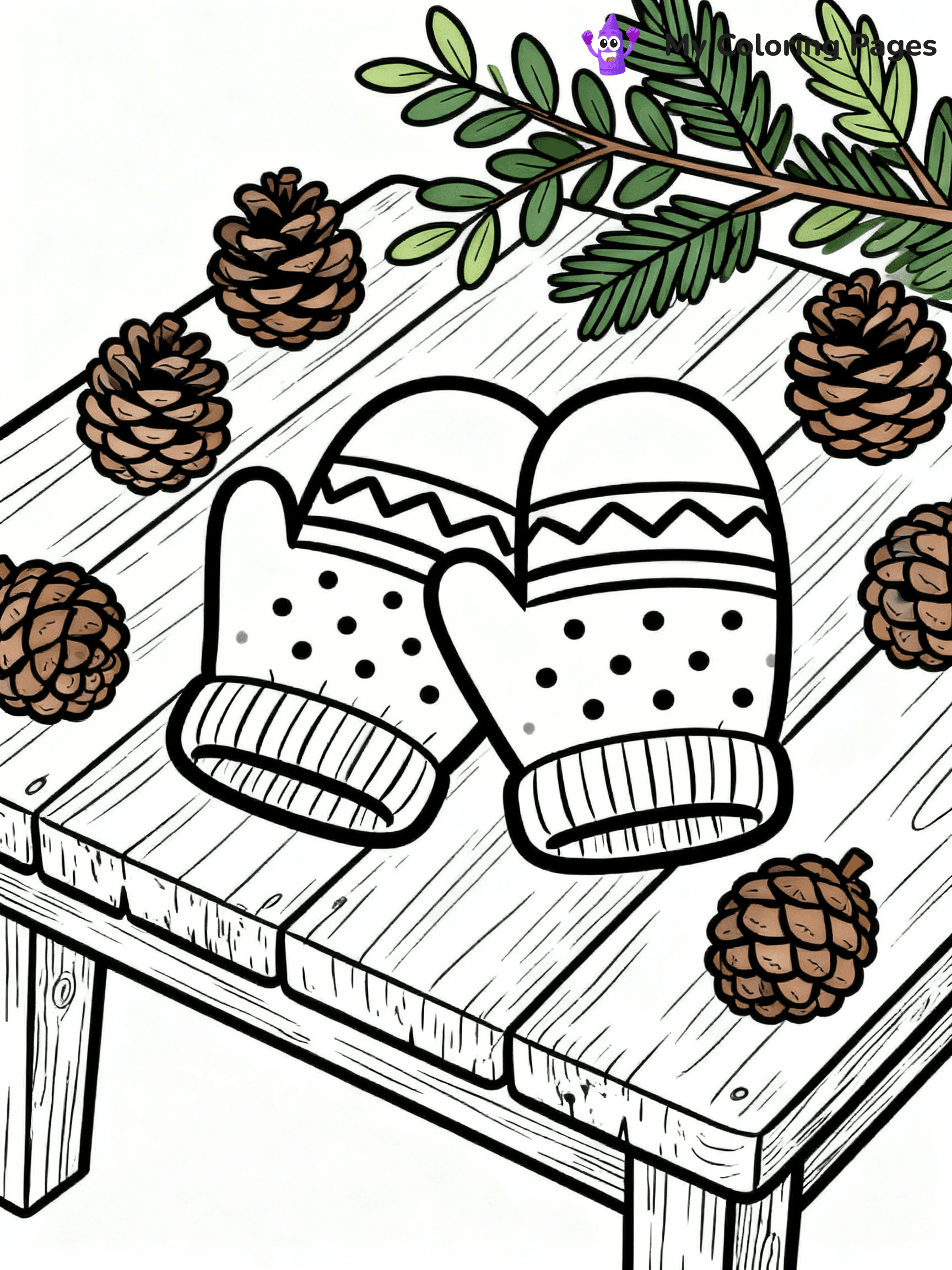 Mitten Coloring Pages - 21