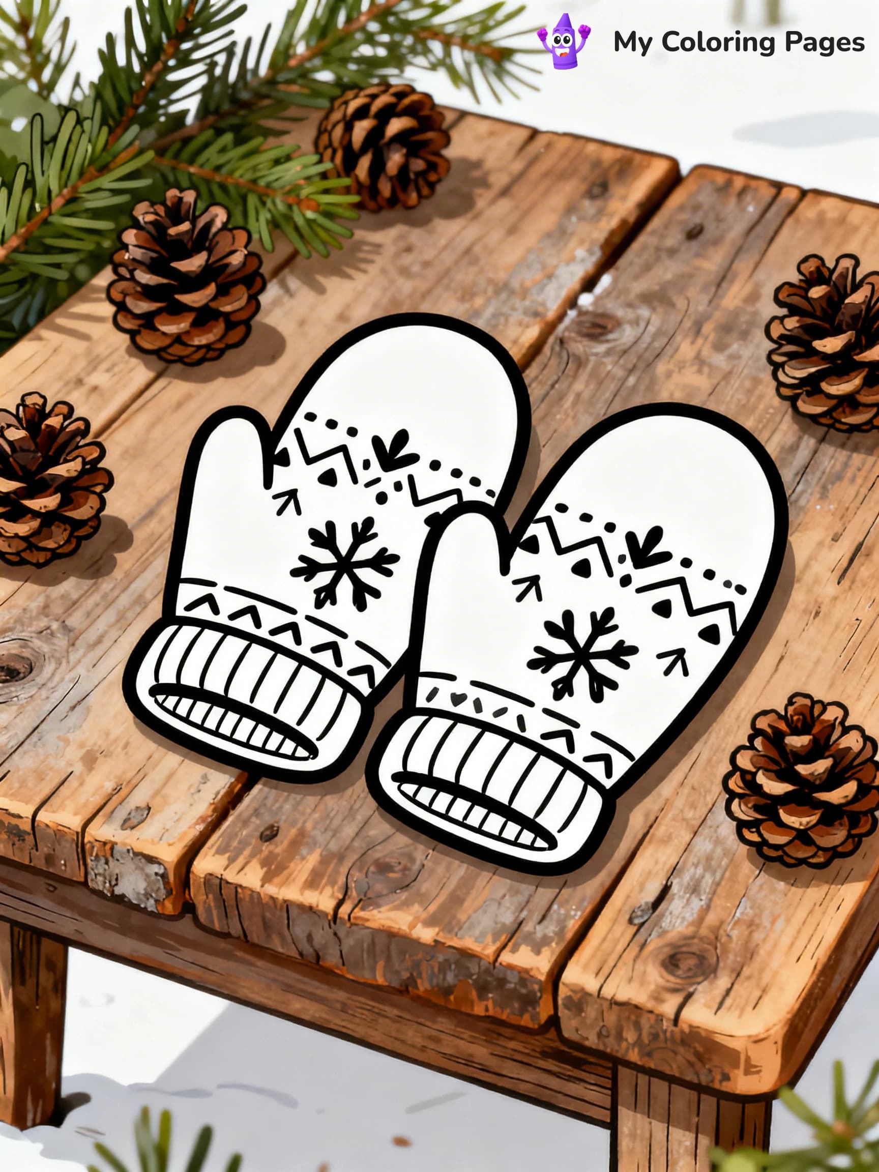 Mitten Coloring Pages - 20