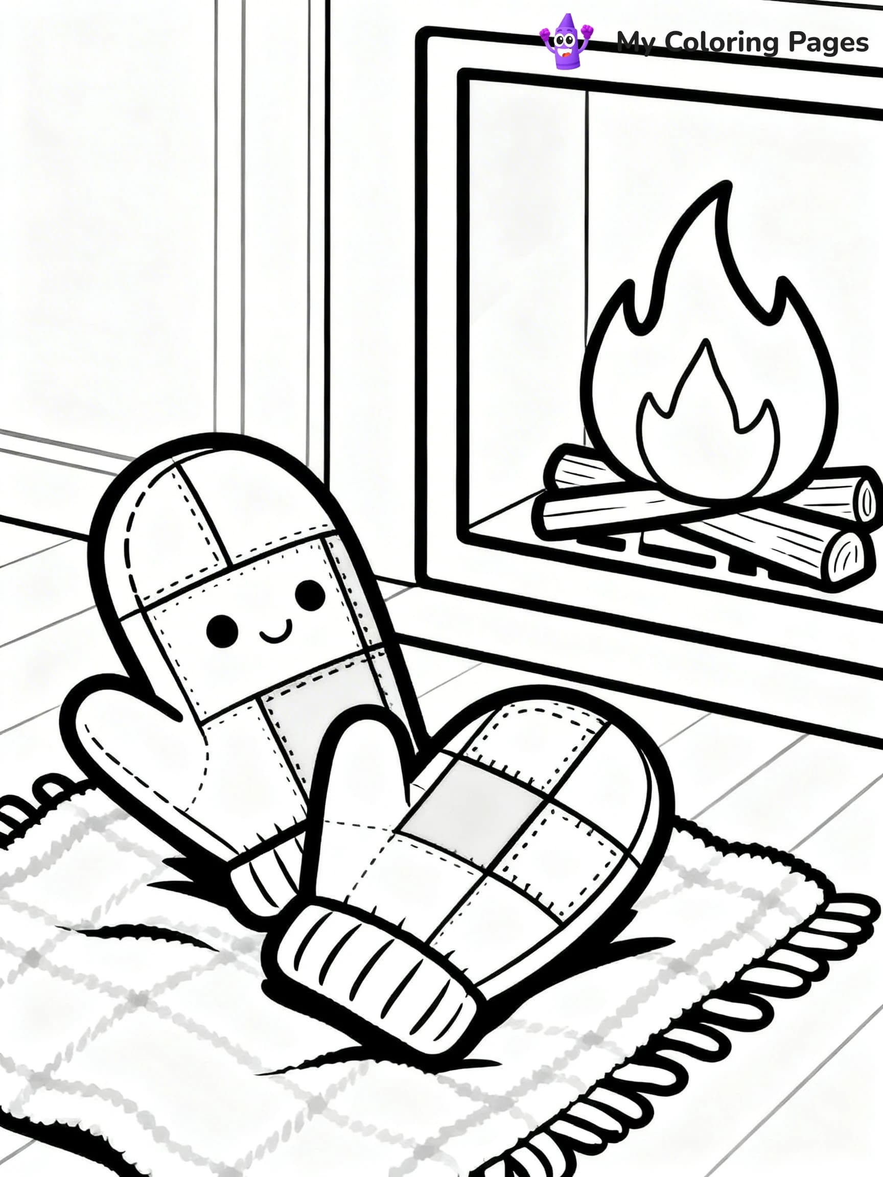 Mitten Coloring Pages - 16