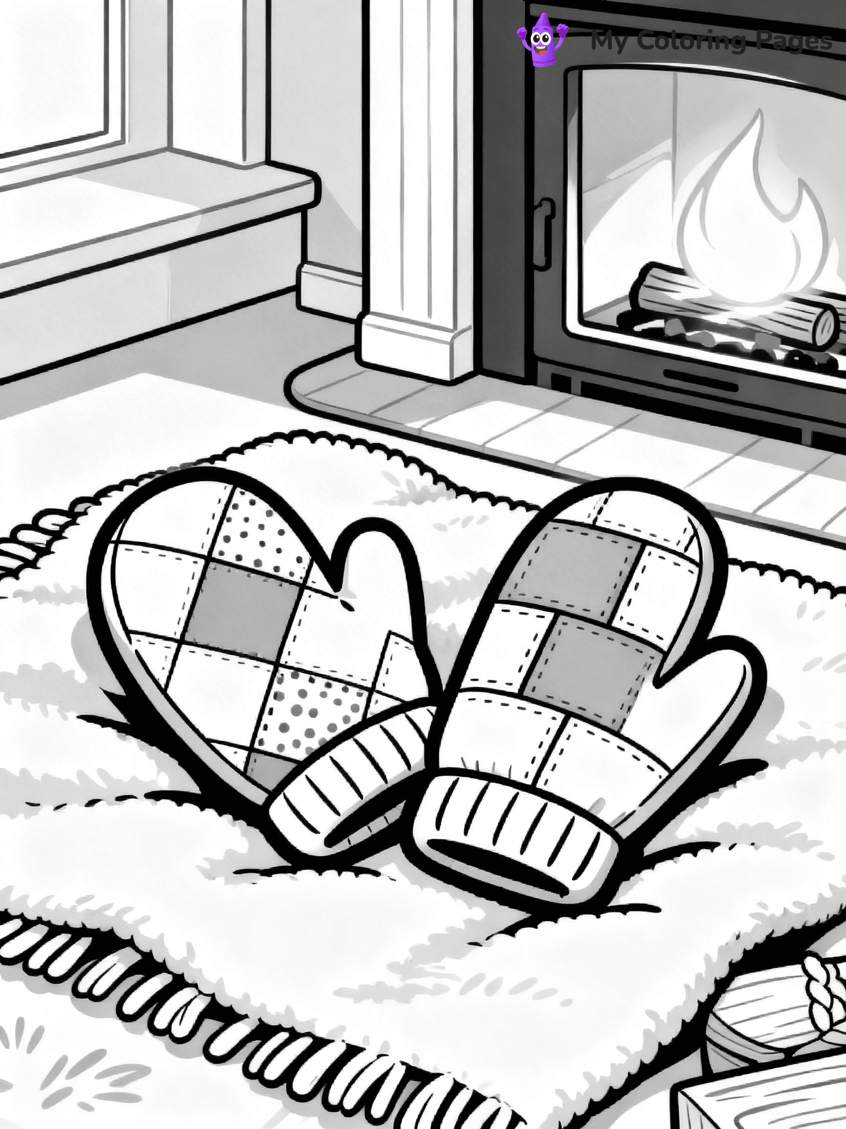 Mitten Coloring Pages - 15