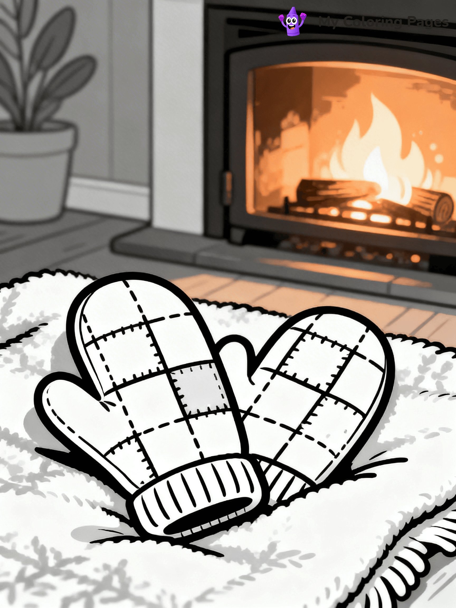 Mitten Coloring Pages - 13
