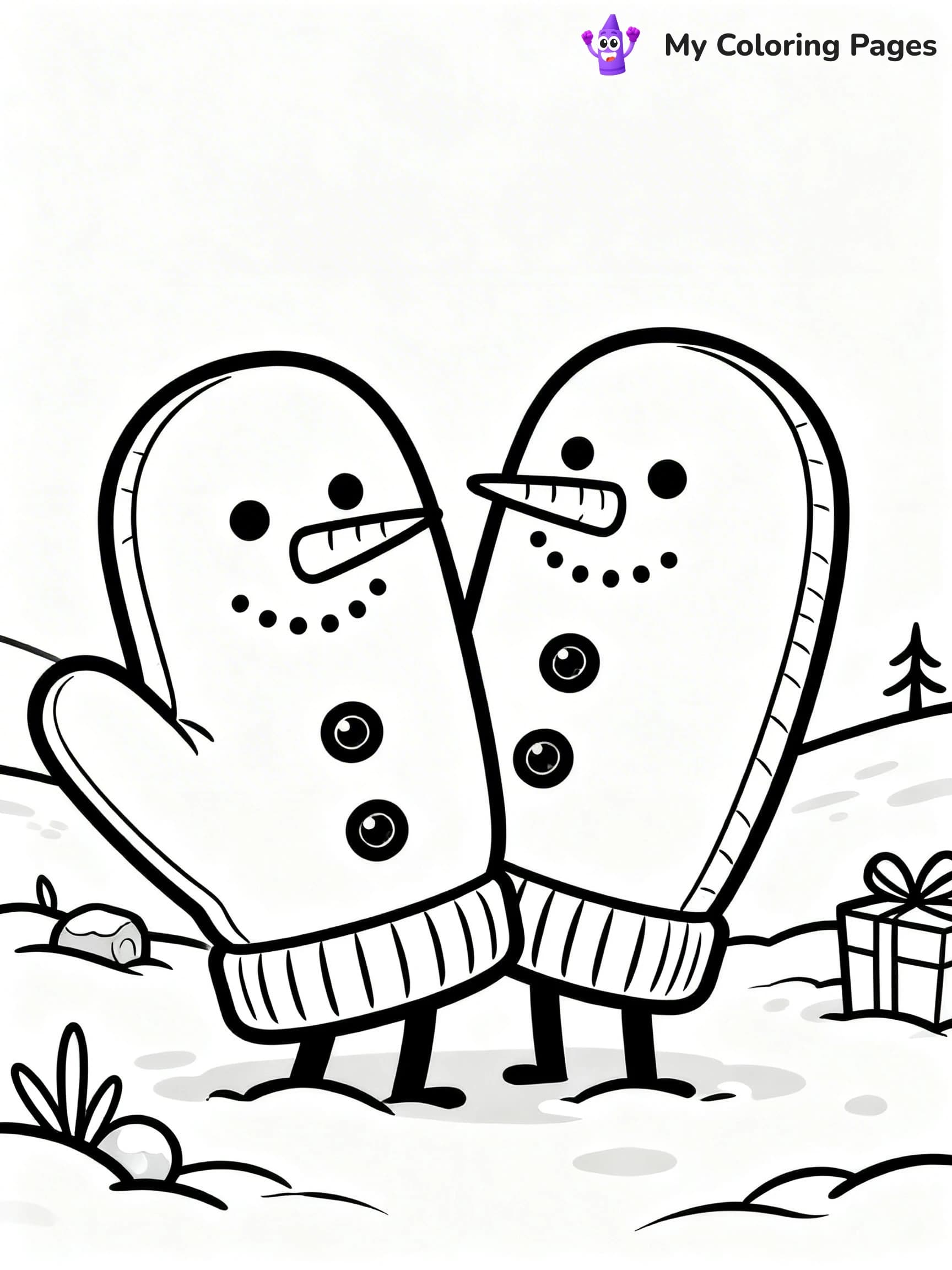 Mitten Coloring Pages - 9
