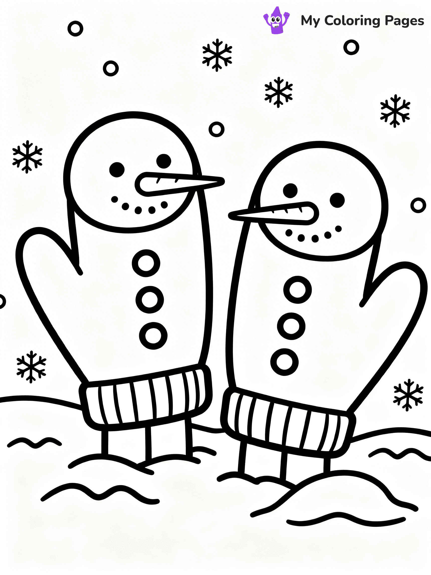 Mitten Coloring Pages - 7