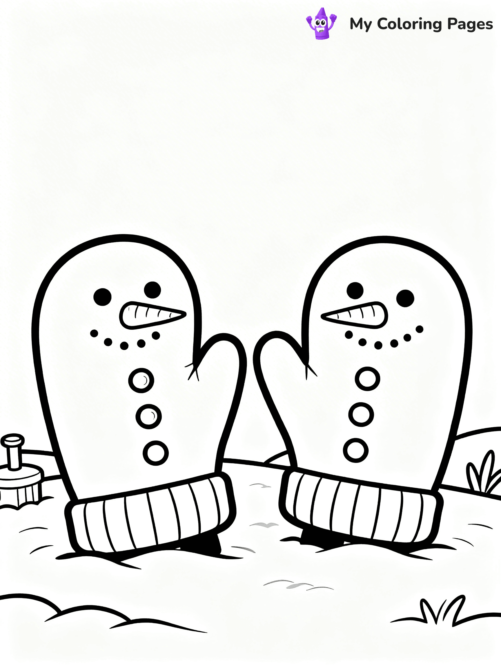Mitten Coloring Pages - 6