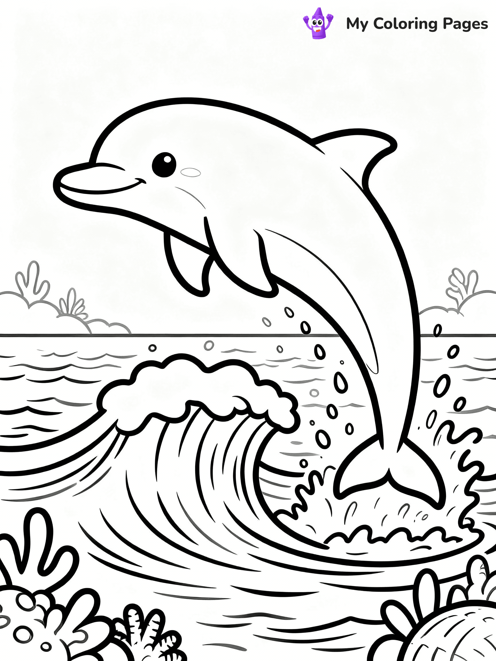Dolphin Coloring Pages - 39