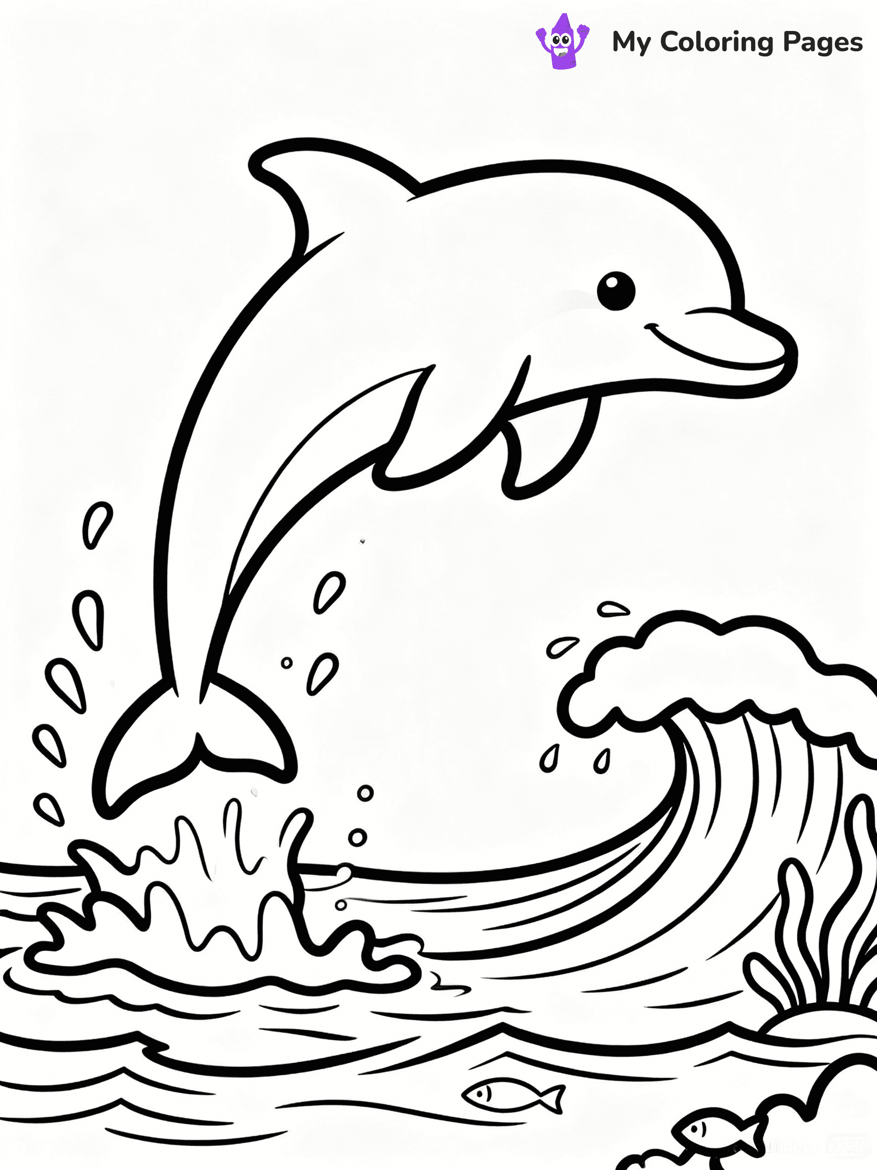 Dolphin Coloring Pages - 36