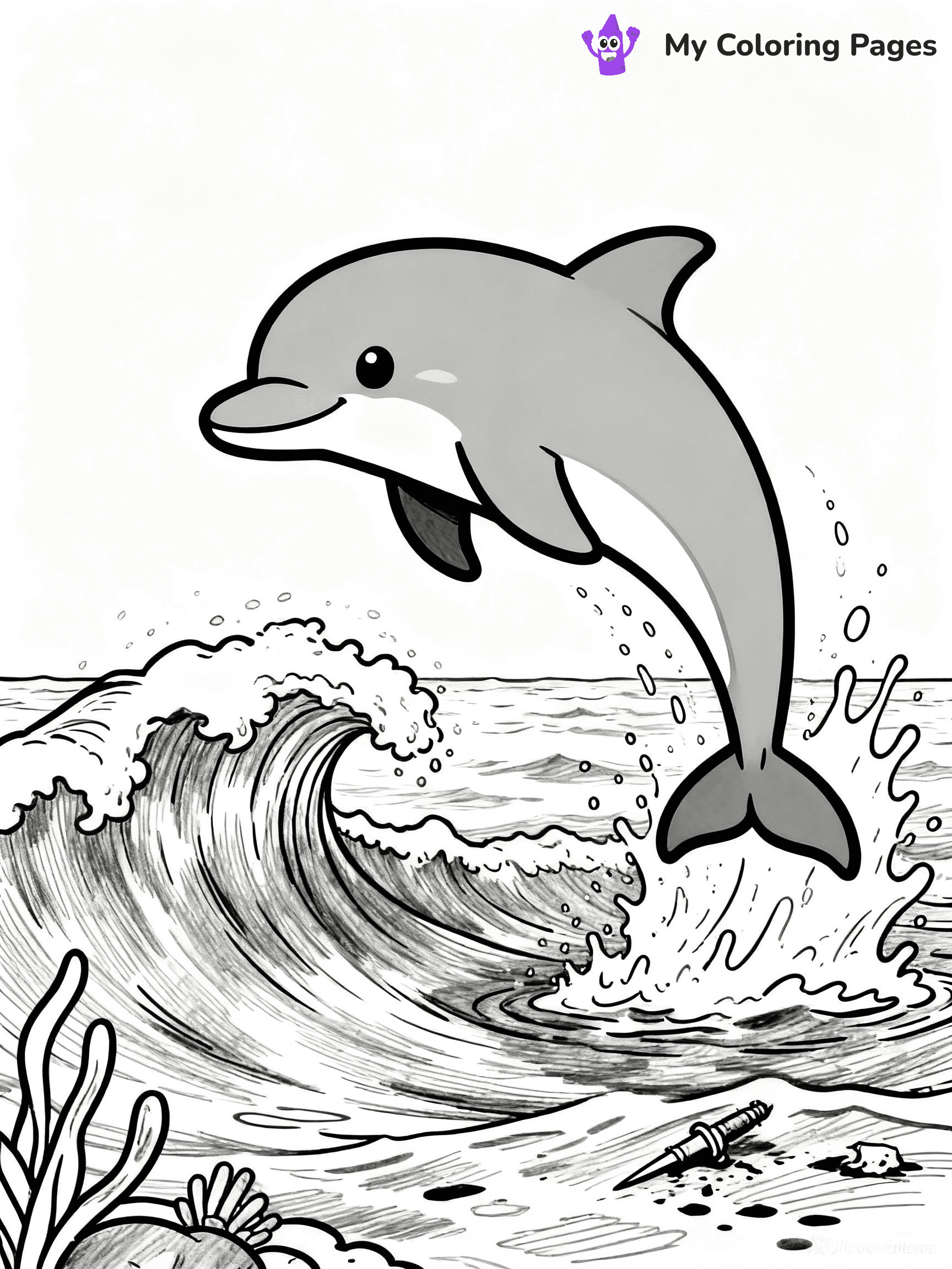 Dolphin Coloring Pages - 33